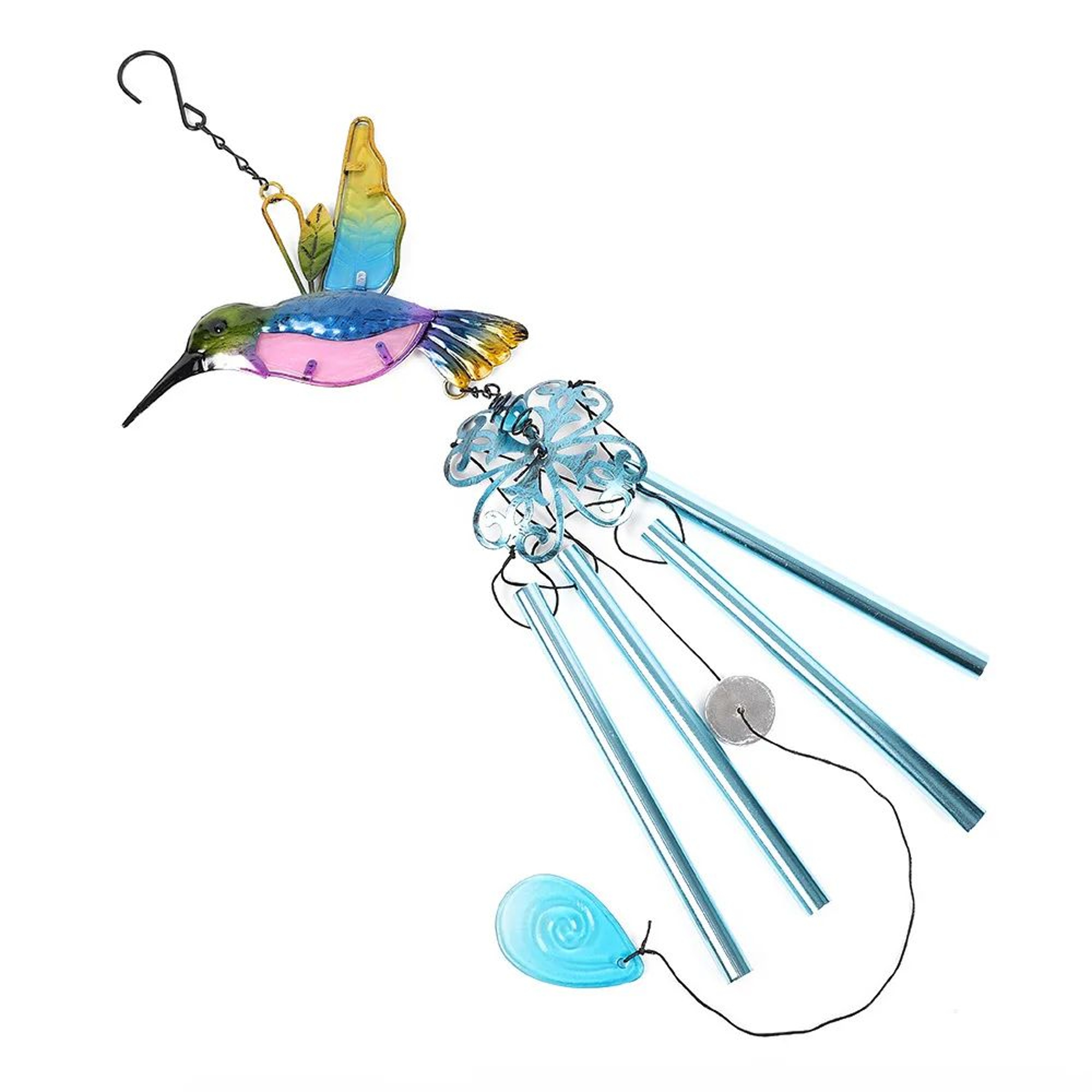 Hummingbird Dragonfly Wind Chime Decor 11