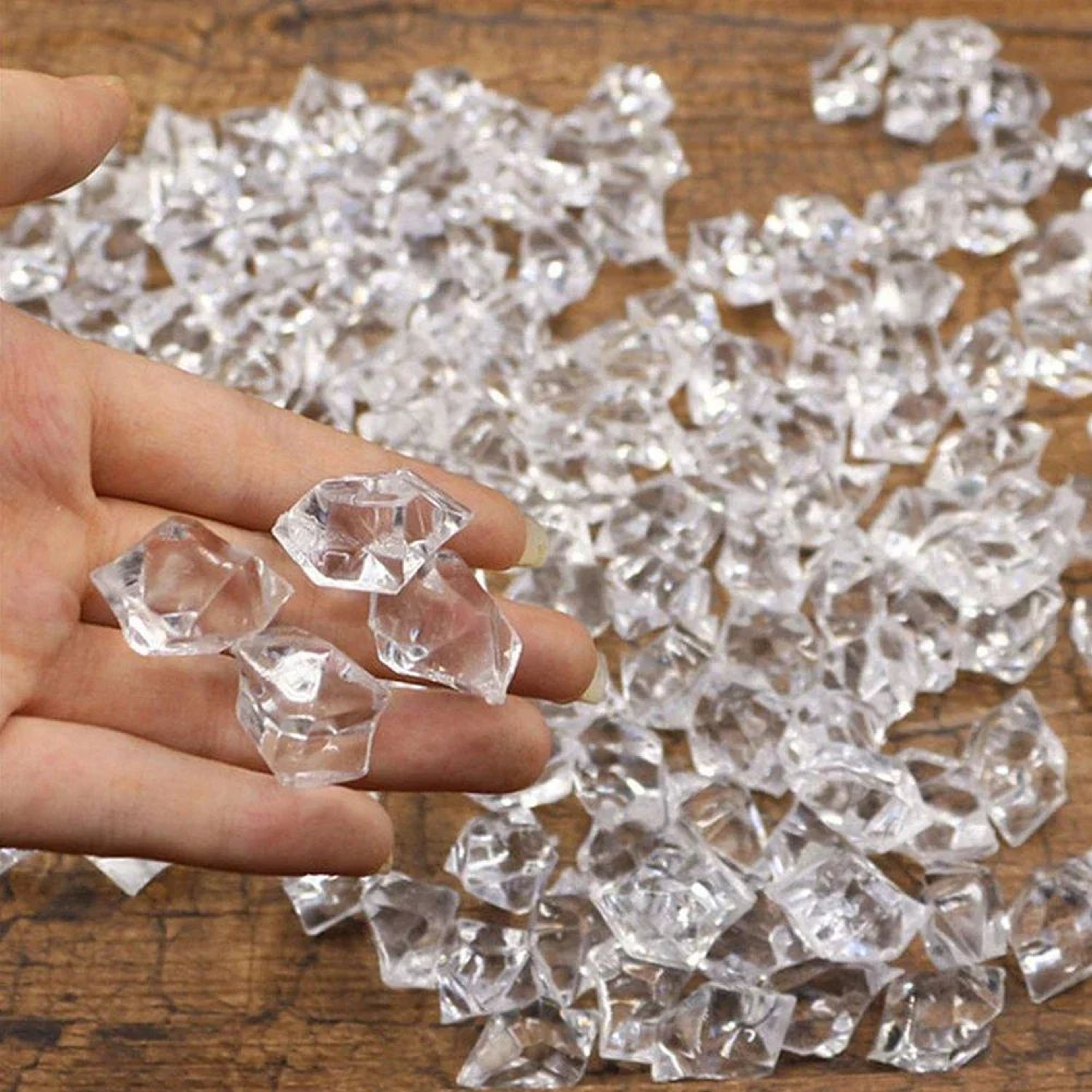 Clear Acrylic Crushed Ice Vase Fillers 0