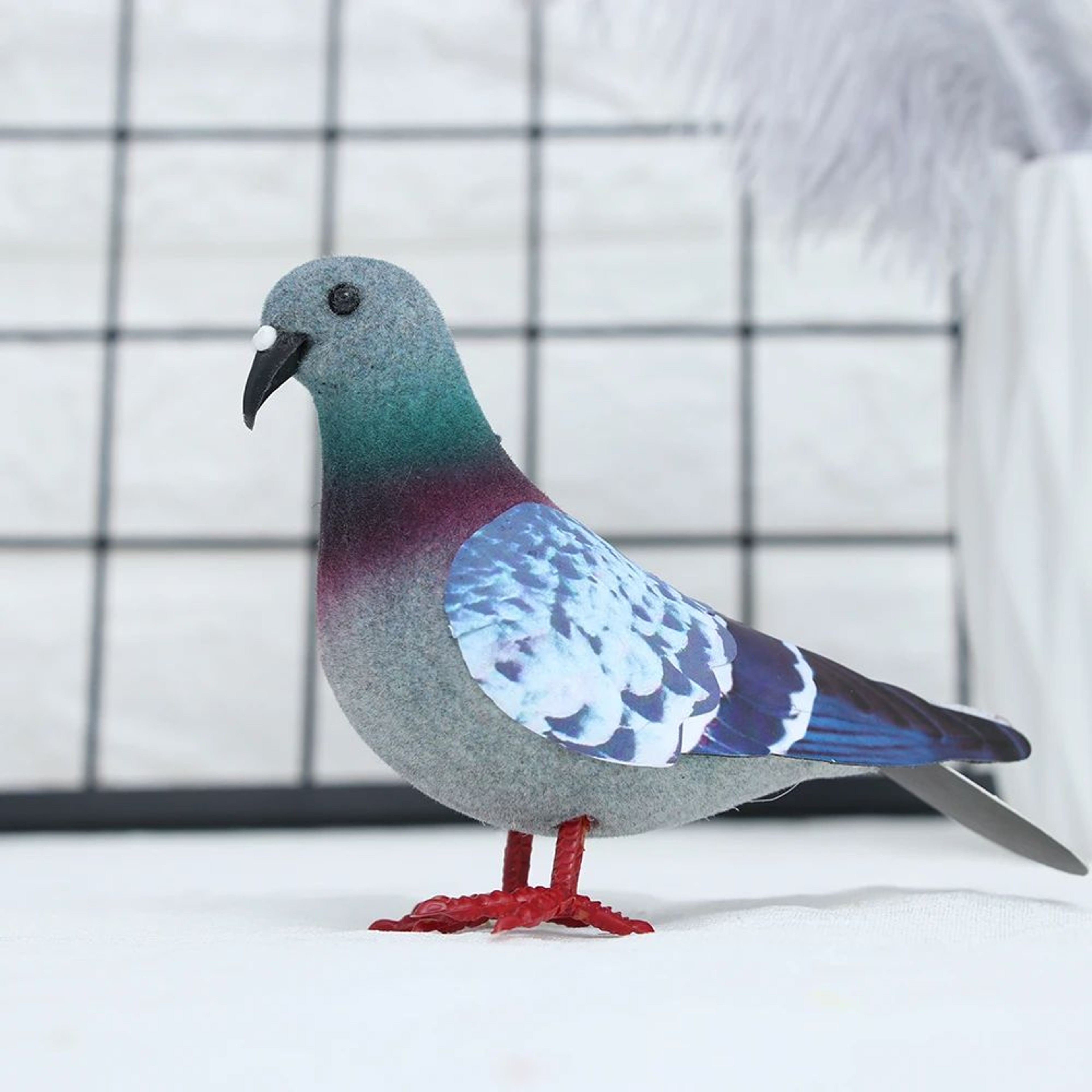 Artificial Dove Bird Decor Realistic Pigeon For Home And Events 0