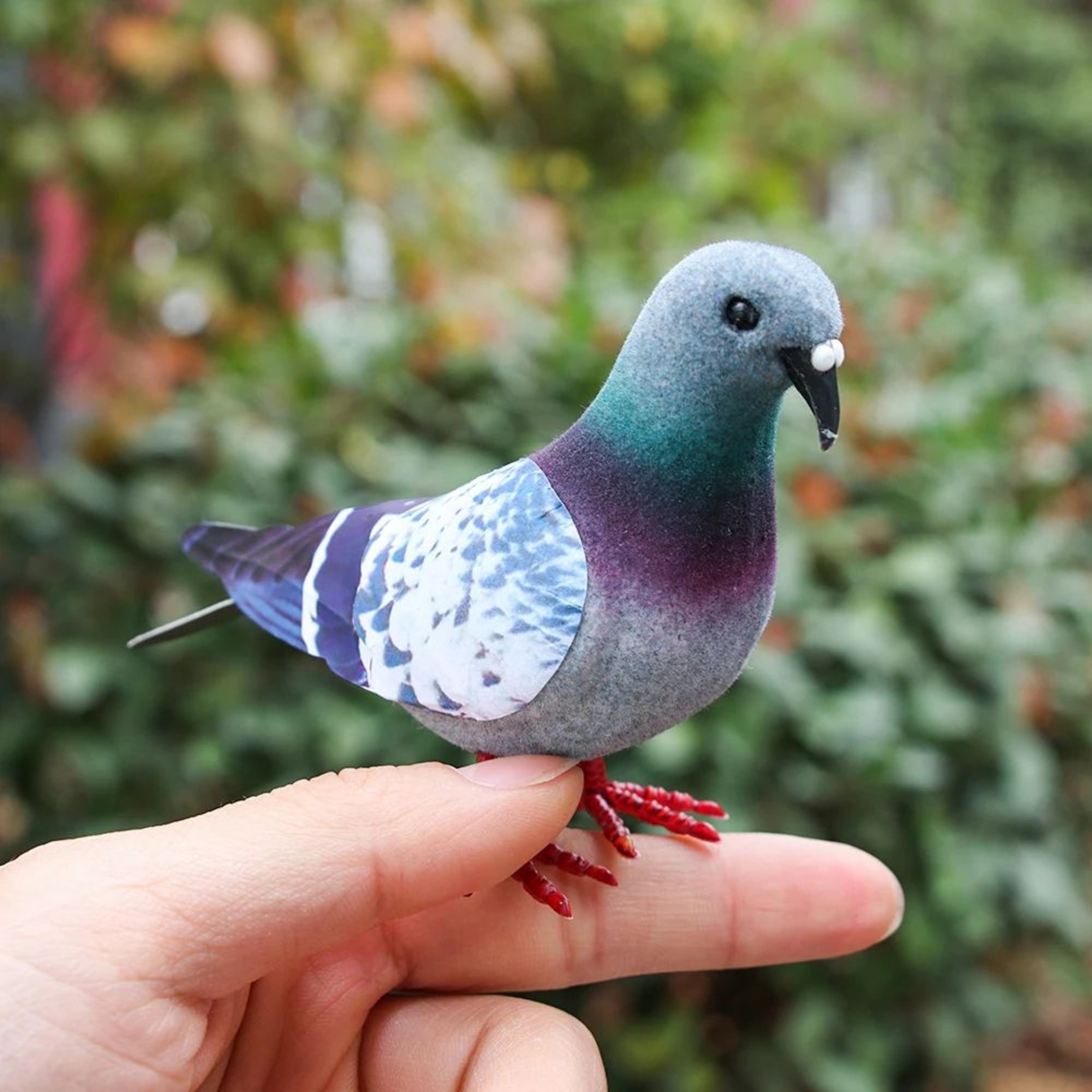 Artificial Dove Bird Decor Realistic Pigeon For Home And Events 8