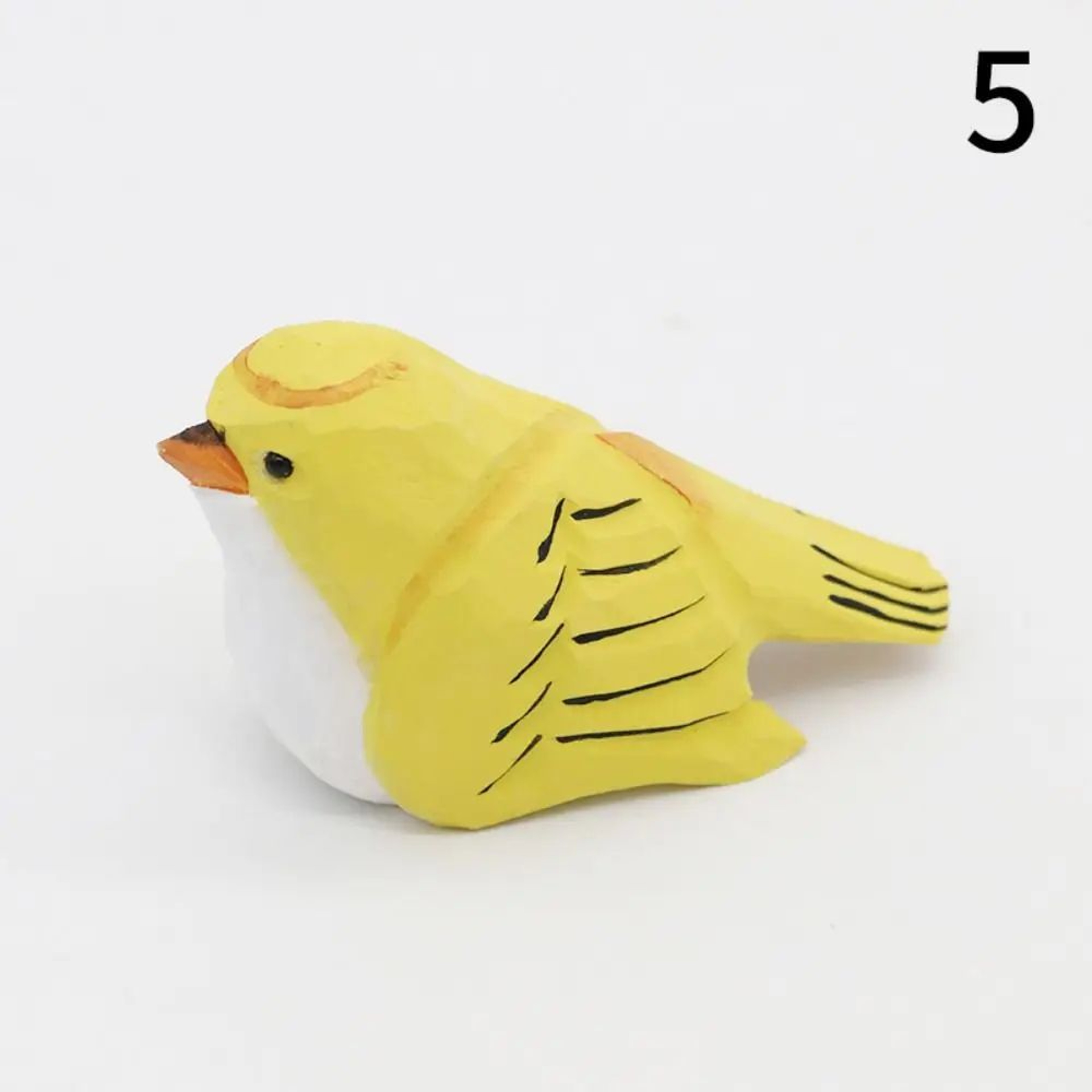 Handmade Wooden Bird Figurine Cute Carved Mini Decor 10