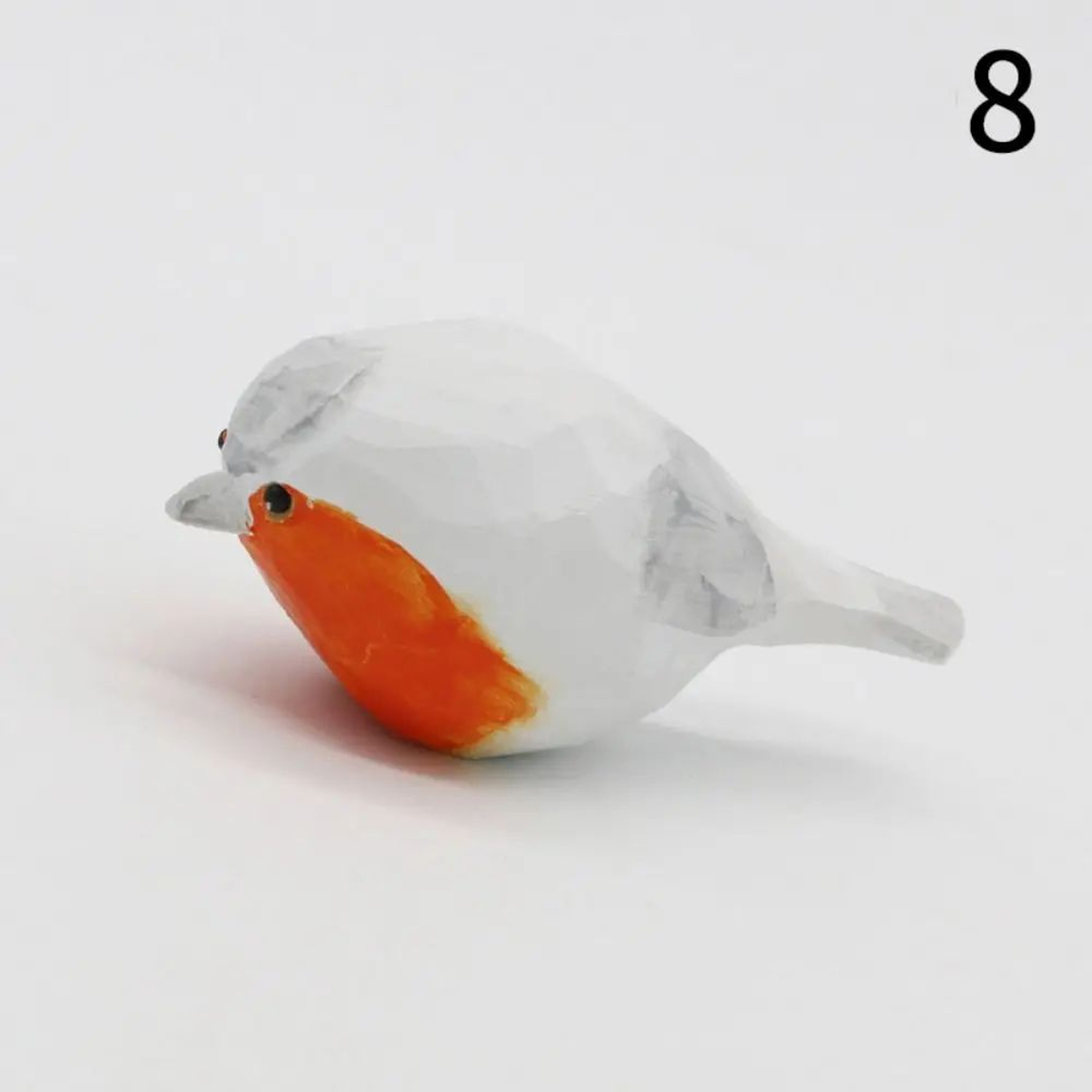 Handmade Wooden Bird Figurine Cute Carved Mini Decor 13