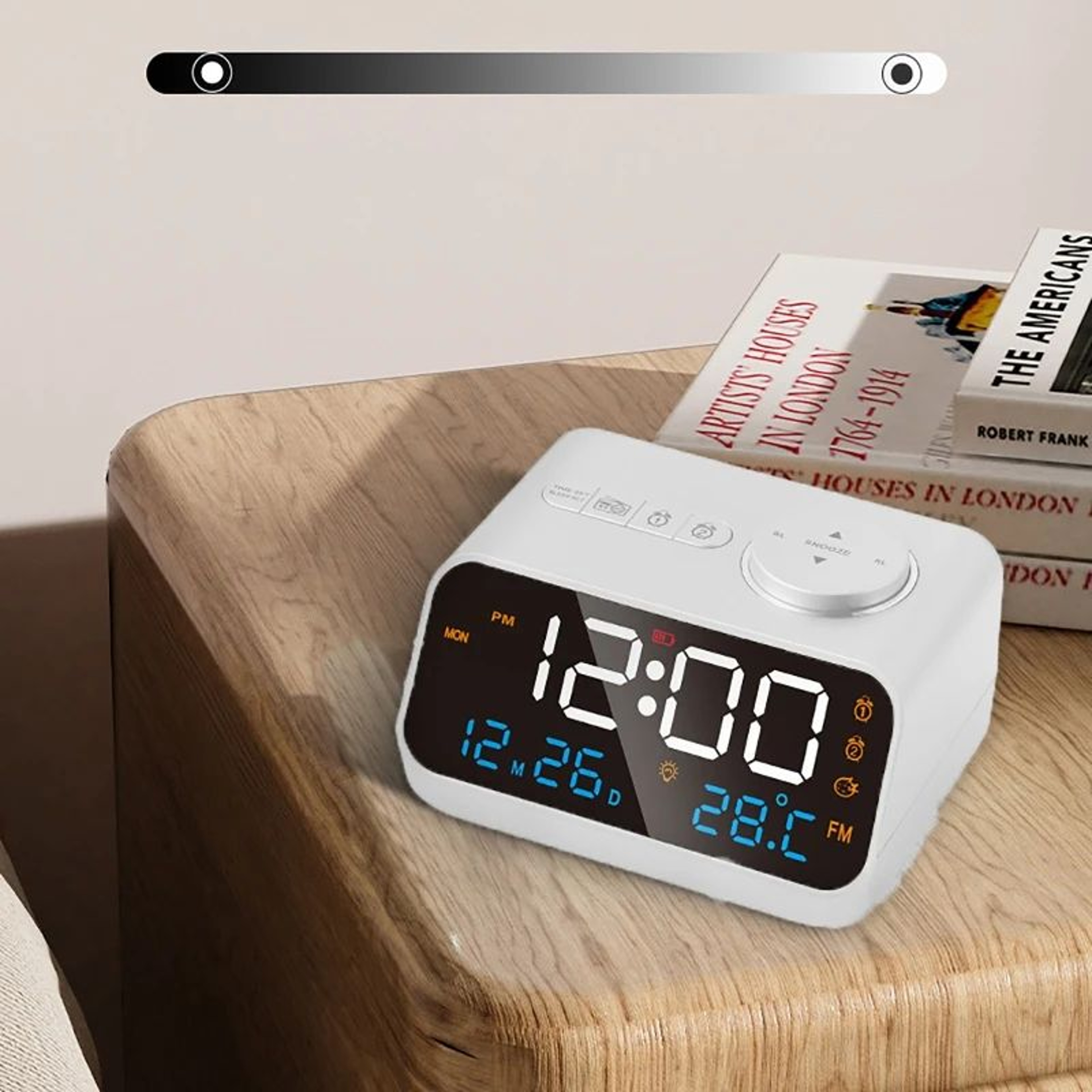 Modern LED Digital Alarm Clock With FM Radio 2