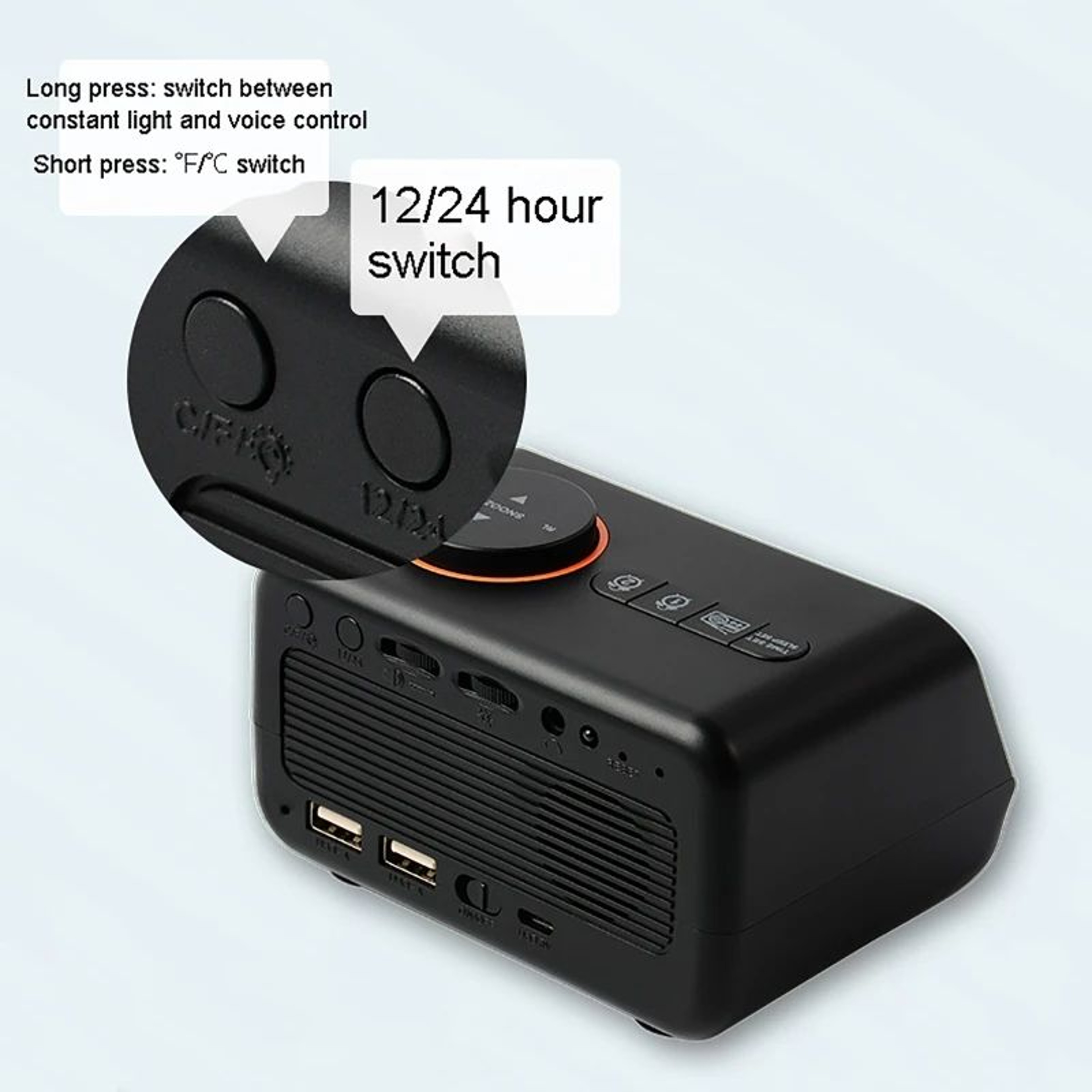 Modern LED Digital Alarm Clock With FM Radio 6
