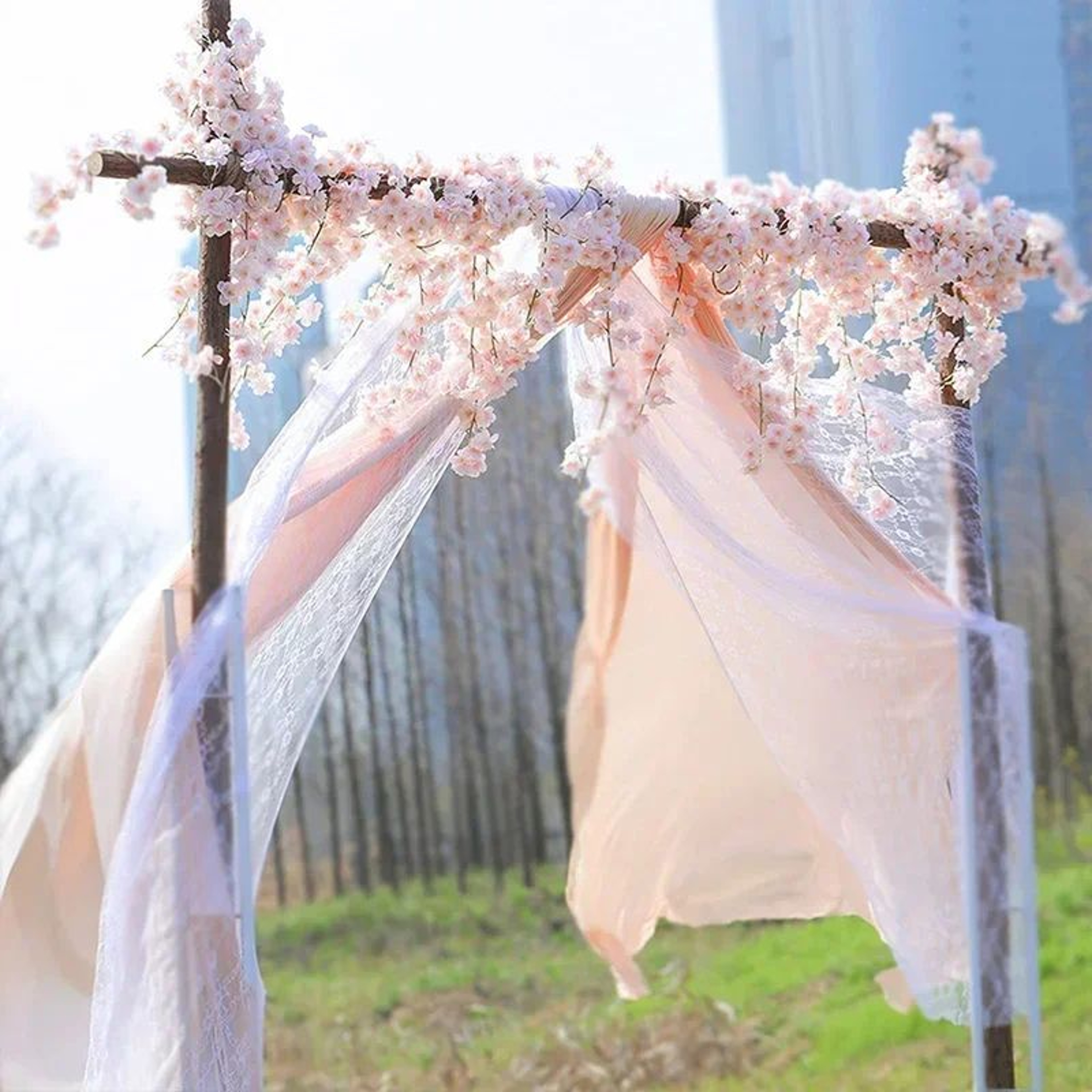 180cm Sakura Cherry Blossom Garland Vine Decor 4