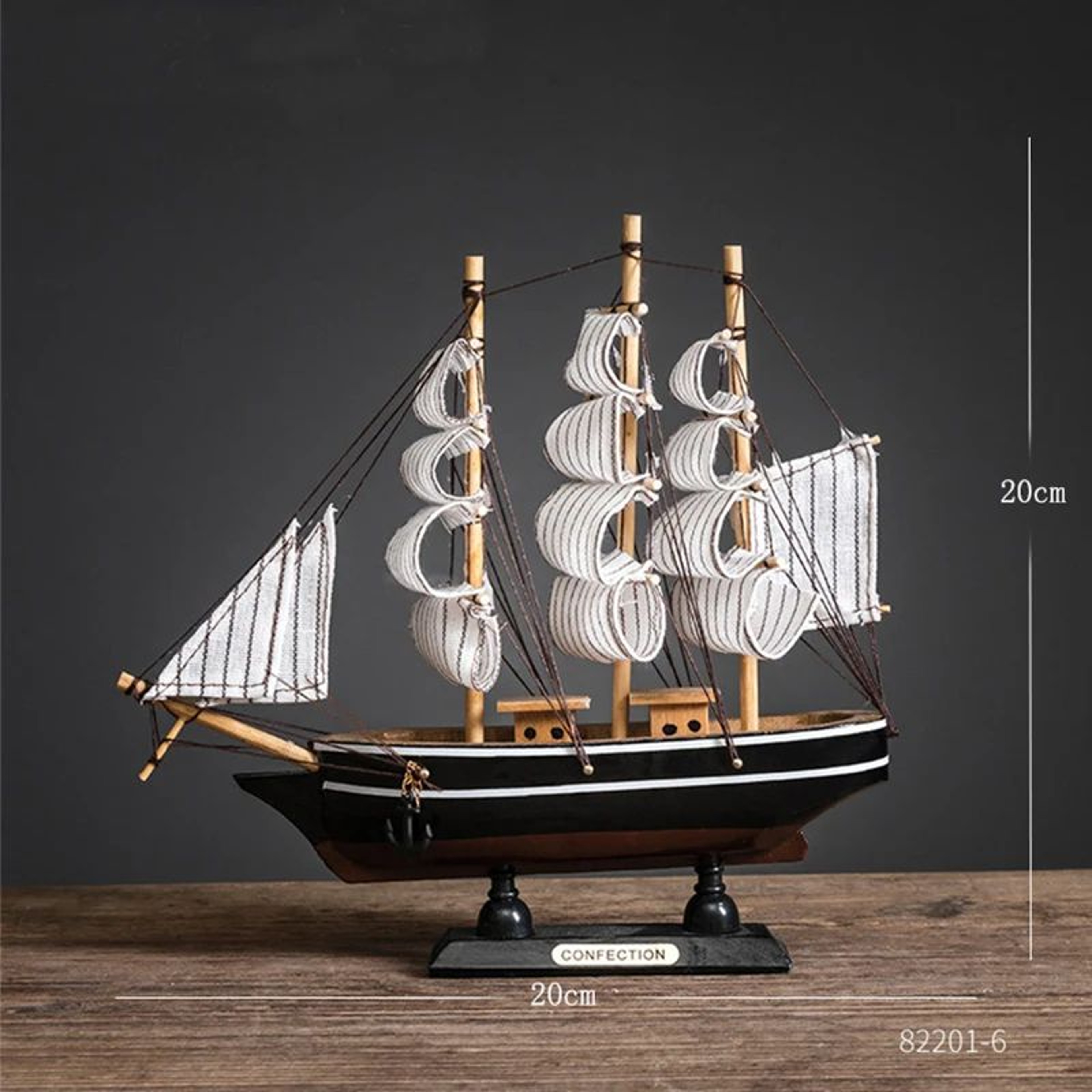 Wooden Sailboat Mediterranean Decor 13