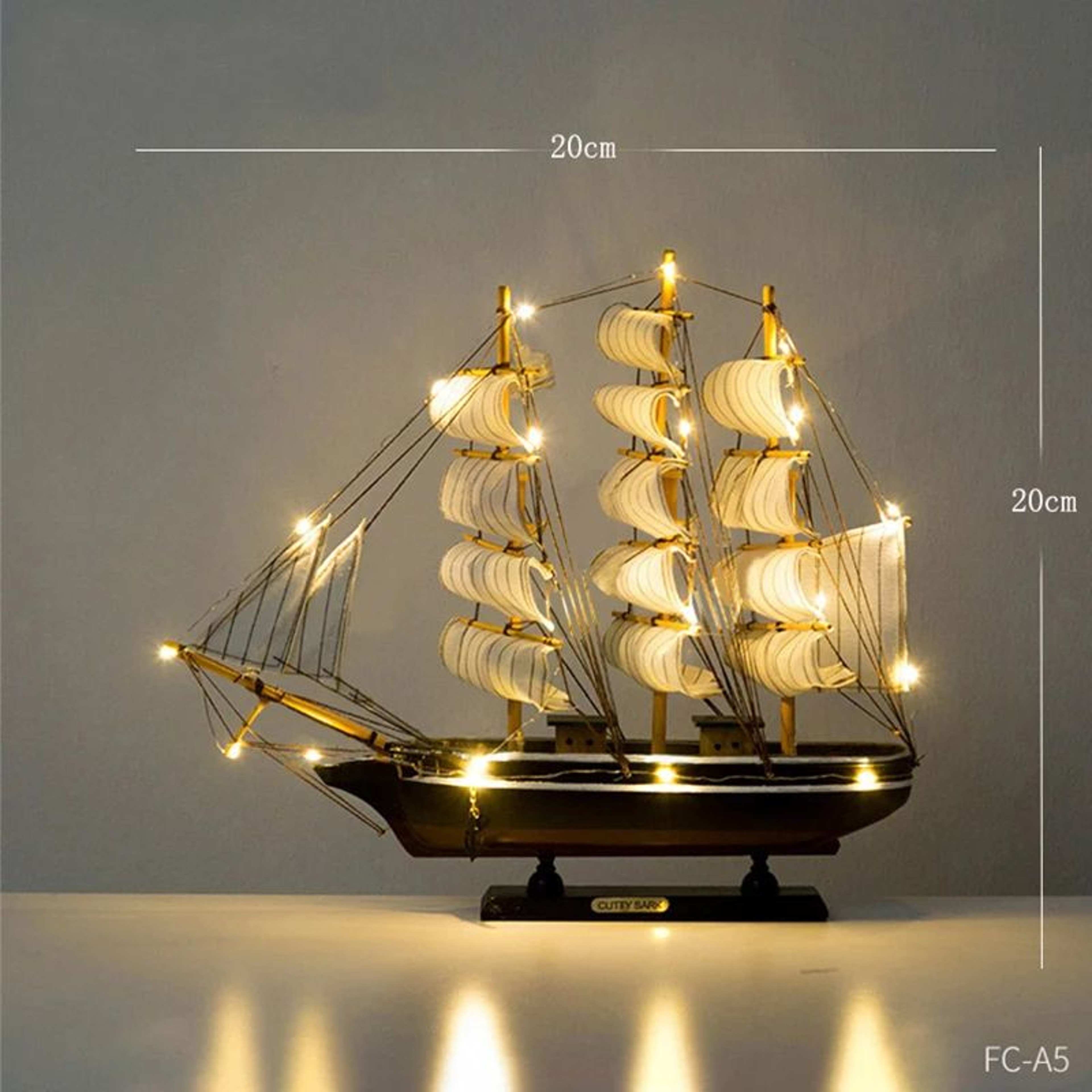 Wooden Sailboat Mediterranean Decor 15