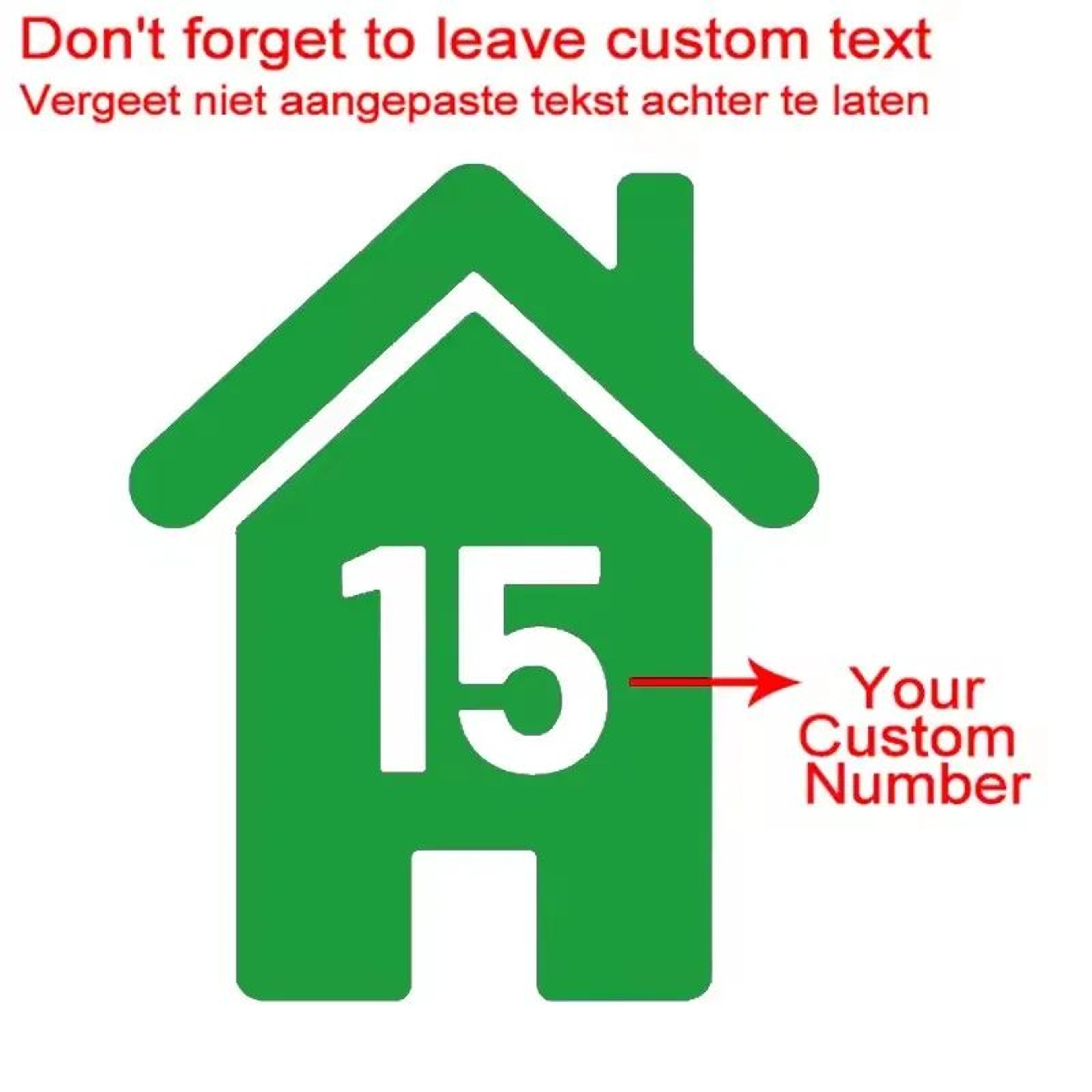 Custom Wheelie Bin Number Vinyl Stickers 13