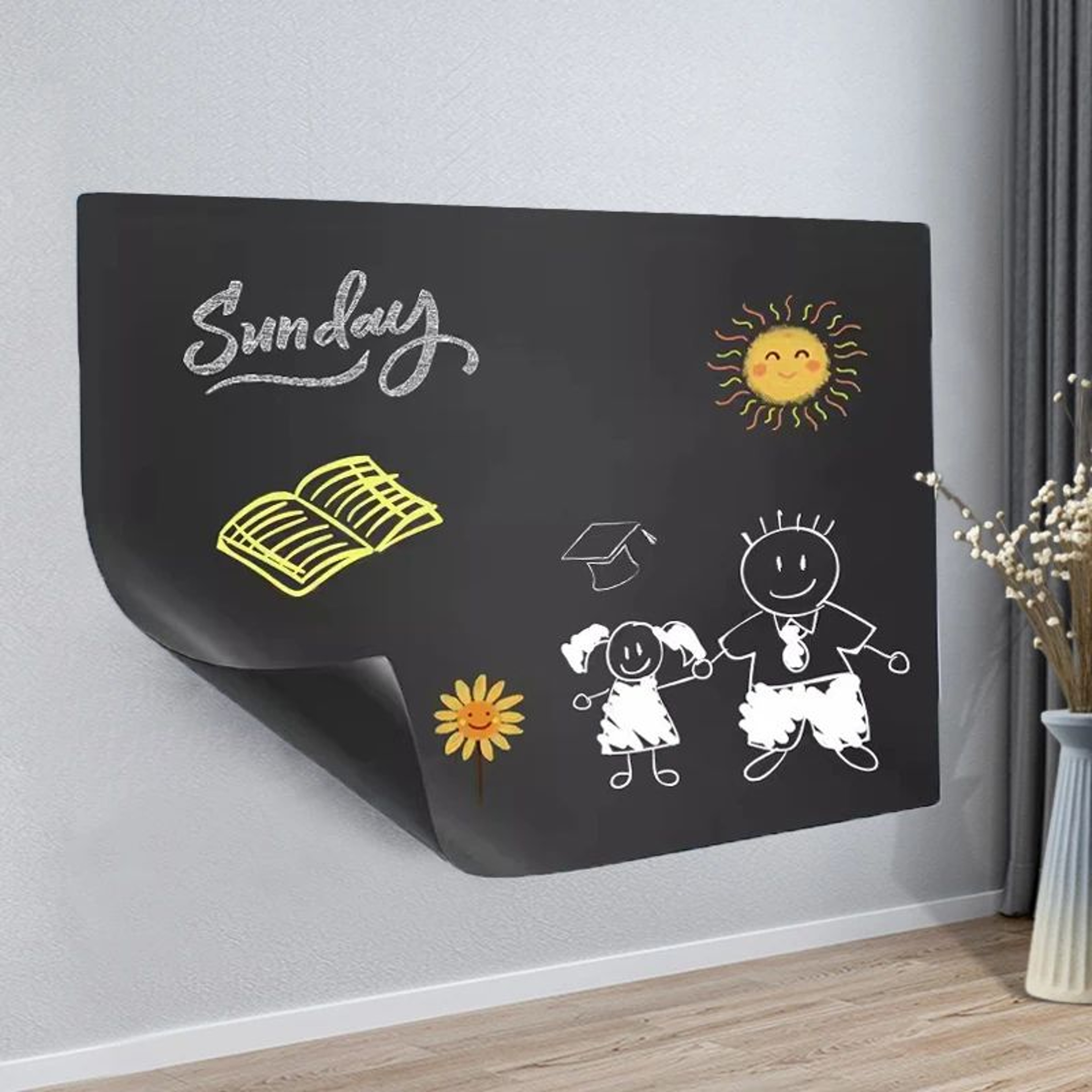 PVC Chalkboard Wall Sticker Roll 6