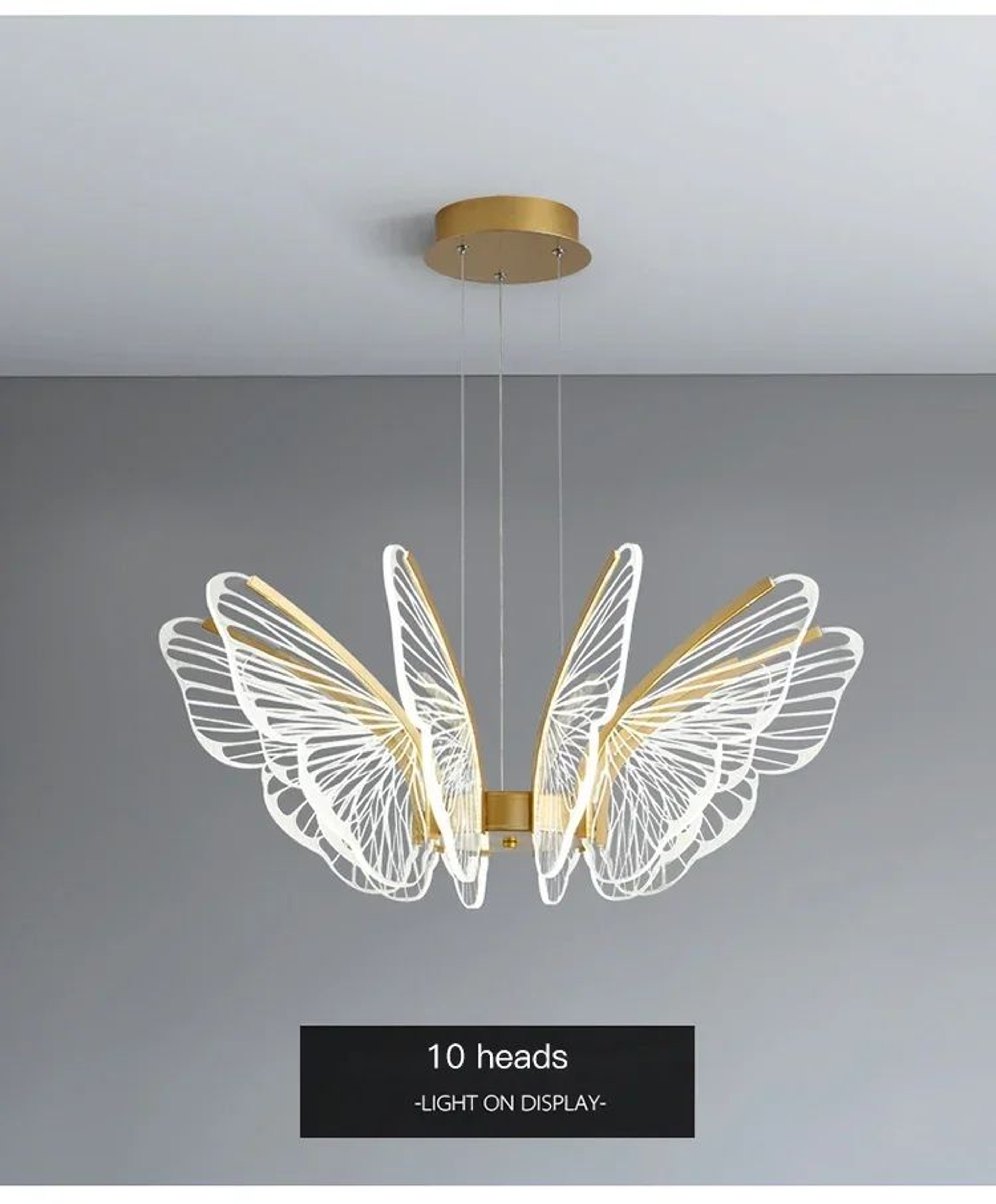 Minimalist Butterfly Acrylic Chandelier 9