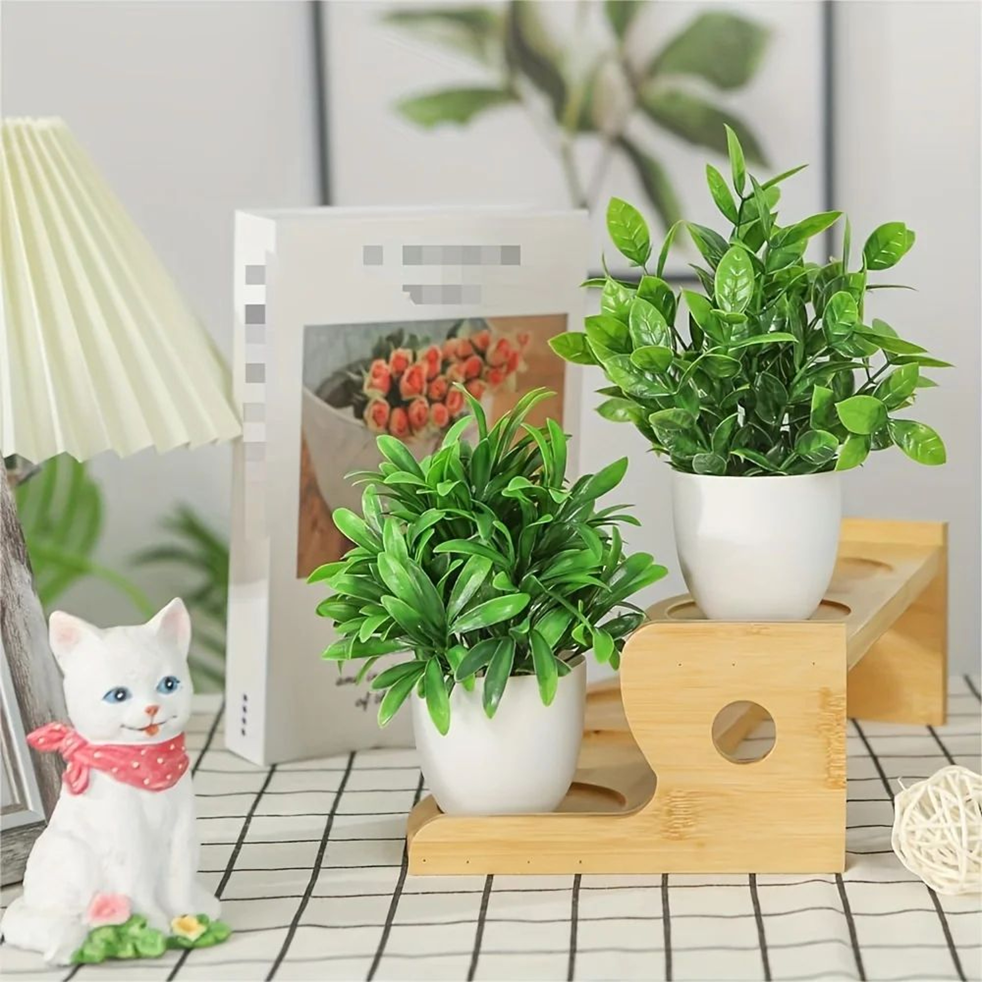 Mini Artificial Potted Plants Set 6