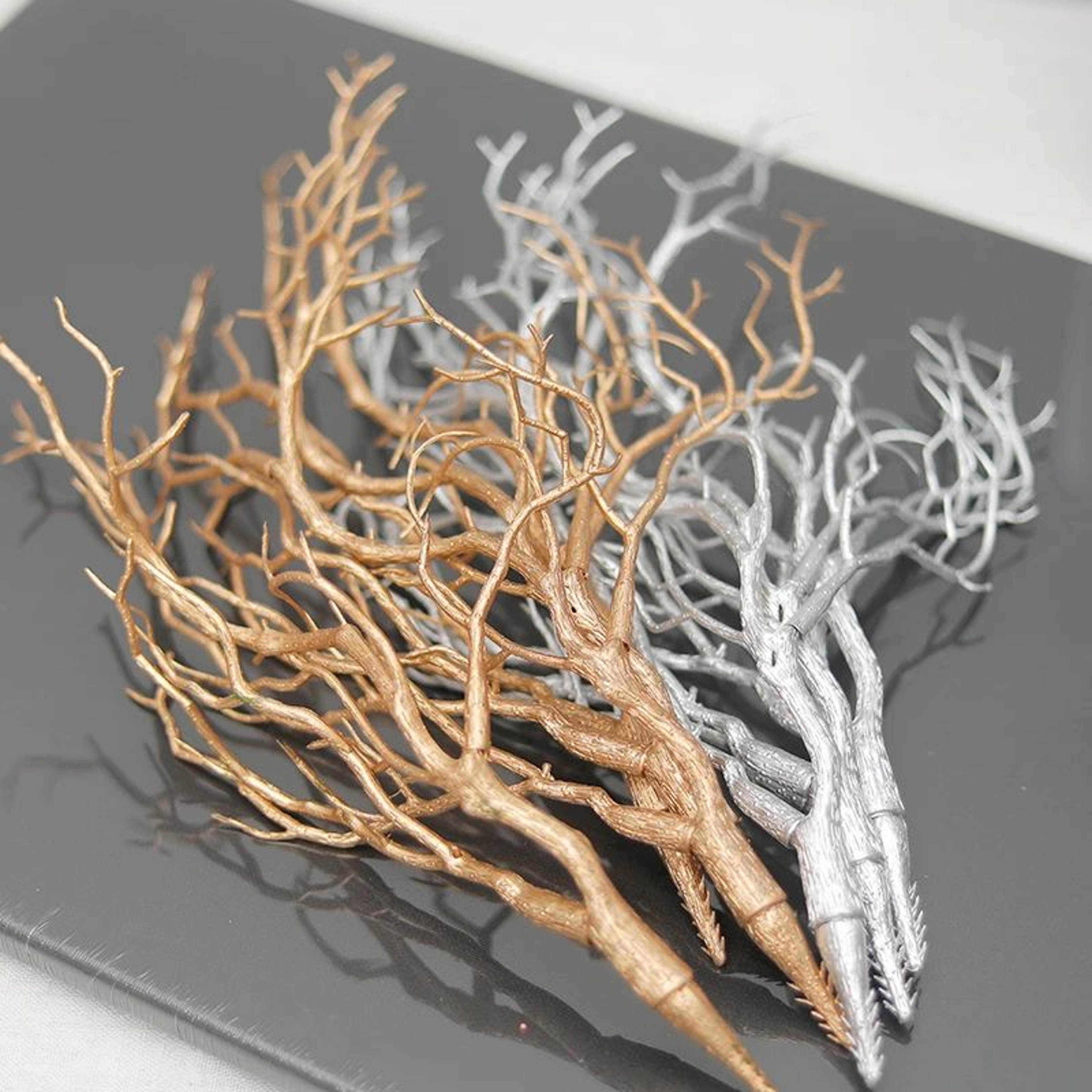 Golden Artificial Antler Branch Decor 7