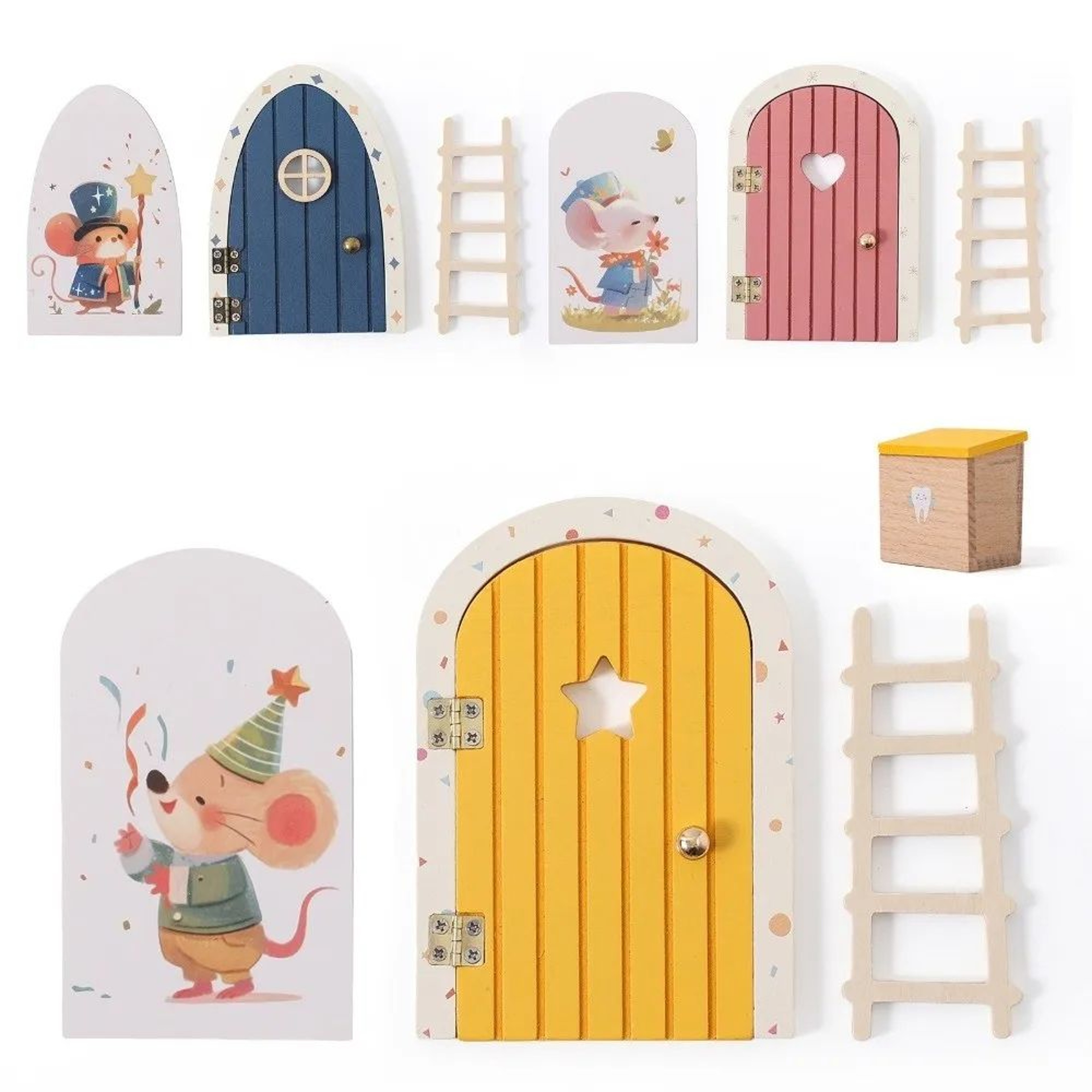 Mini Fairy Elf Door Dollhouse Wall Decor 7