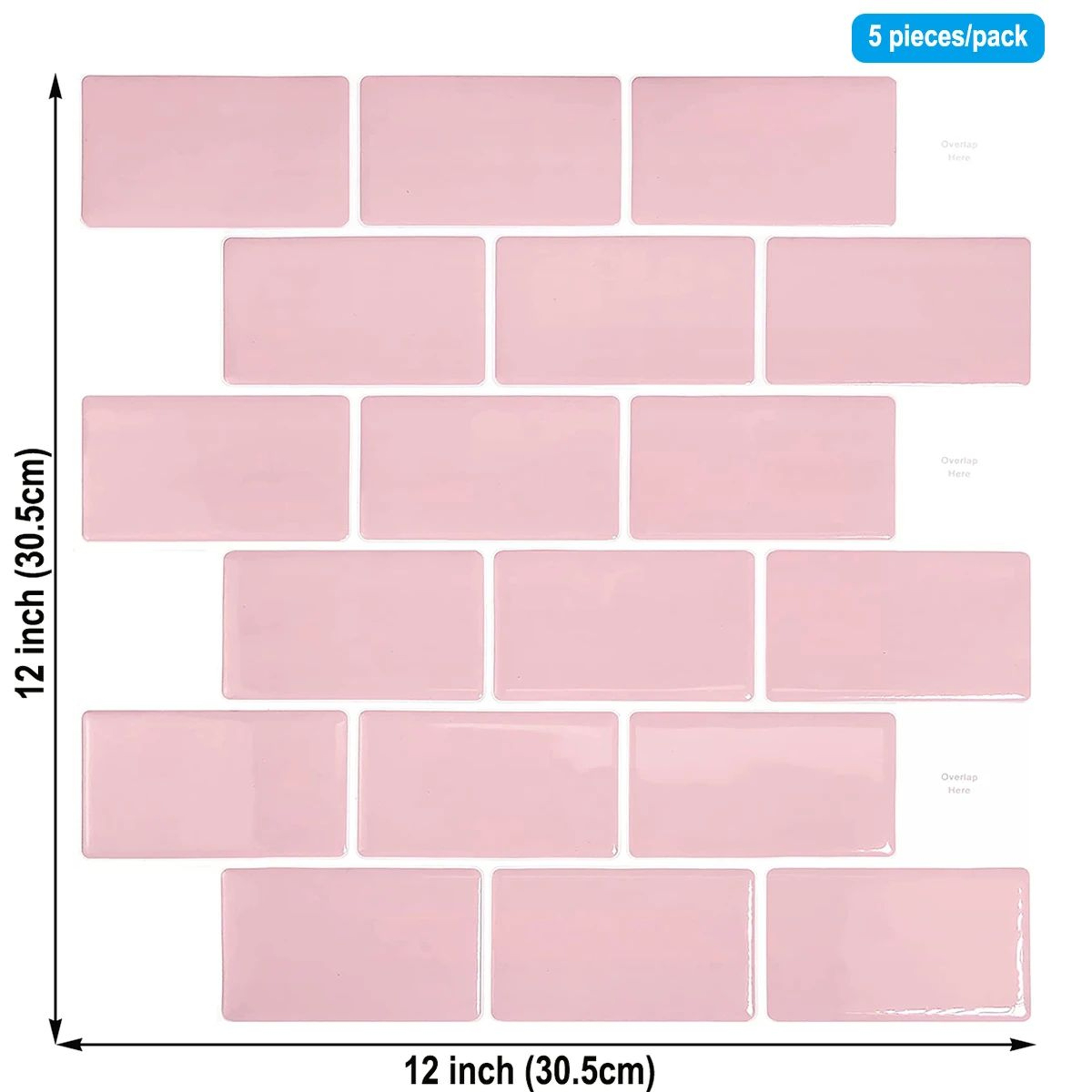 3D Waterproof Peel And Stick Tile Wall Sticker 11