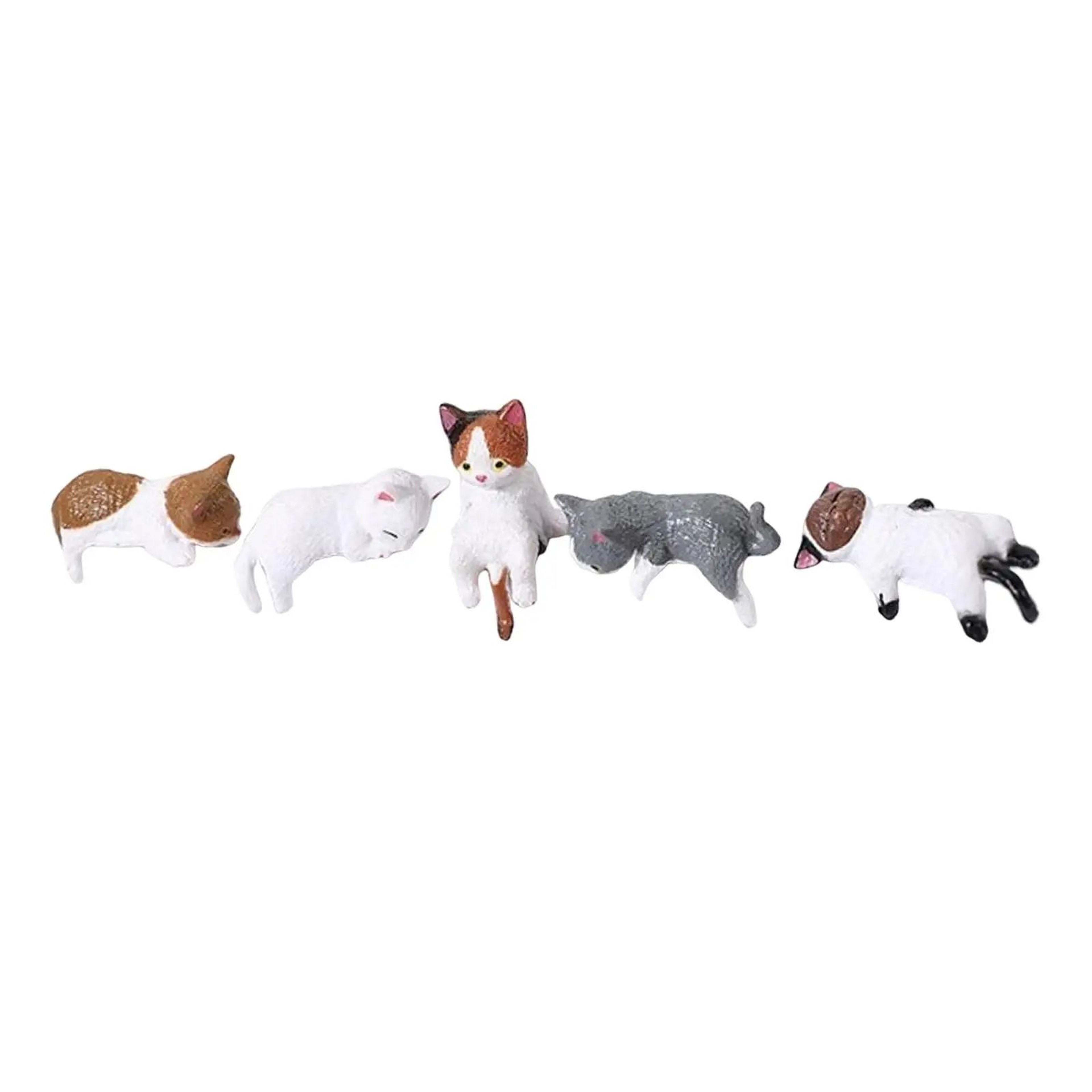 Mini Cat Figurine Desk Decor 8