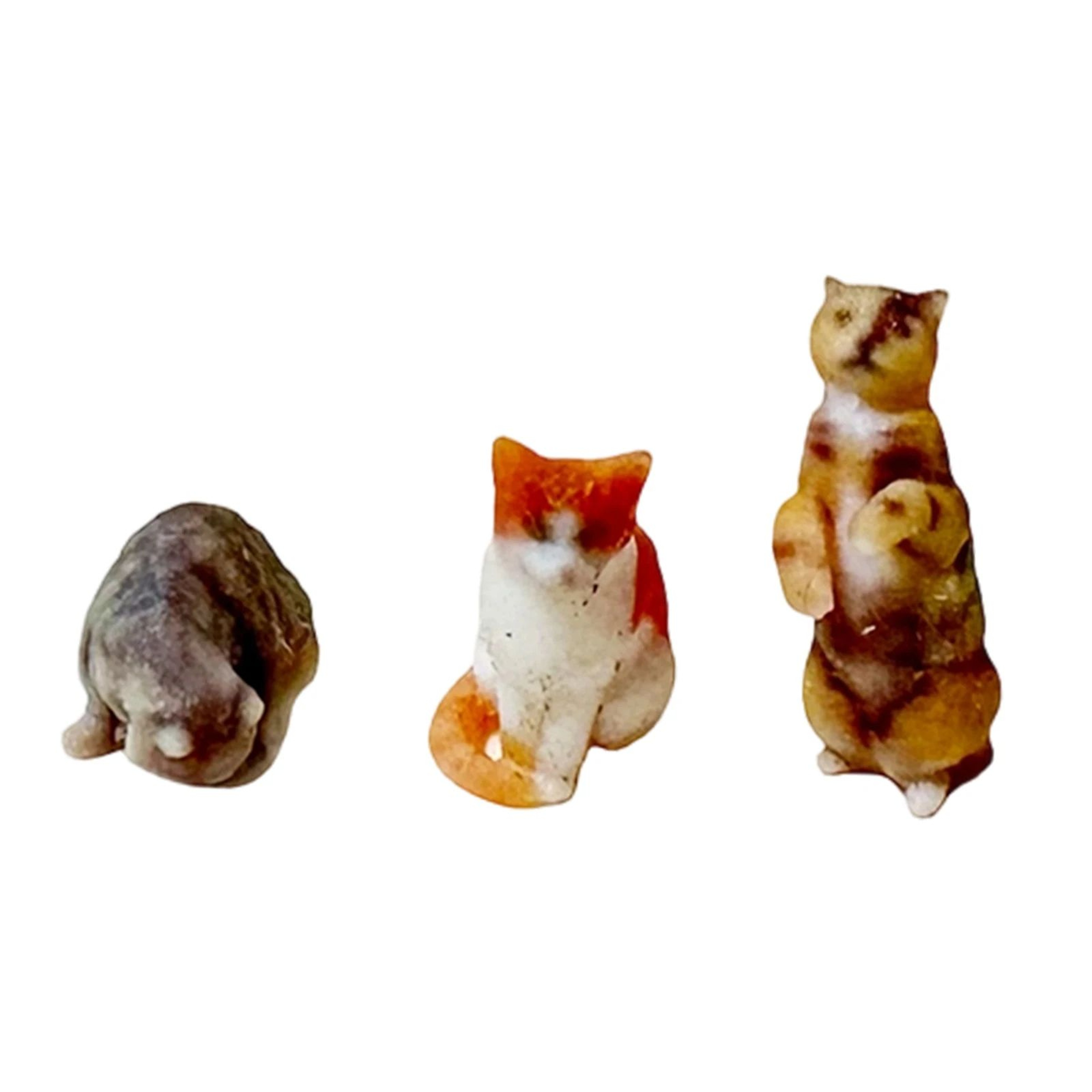 Mini Cat Figurine Desk Decor 15