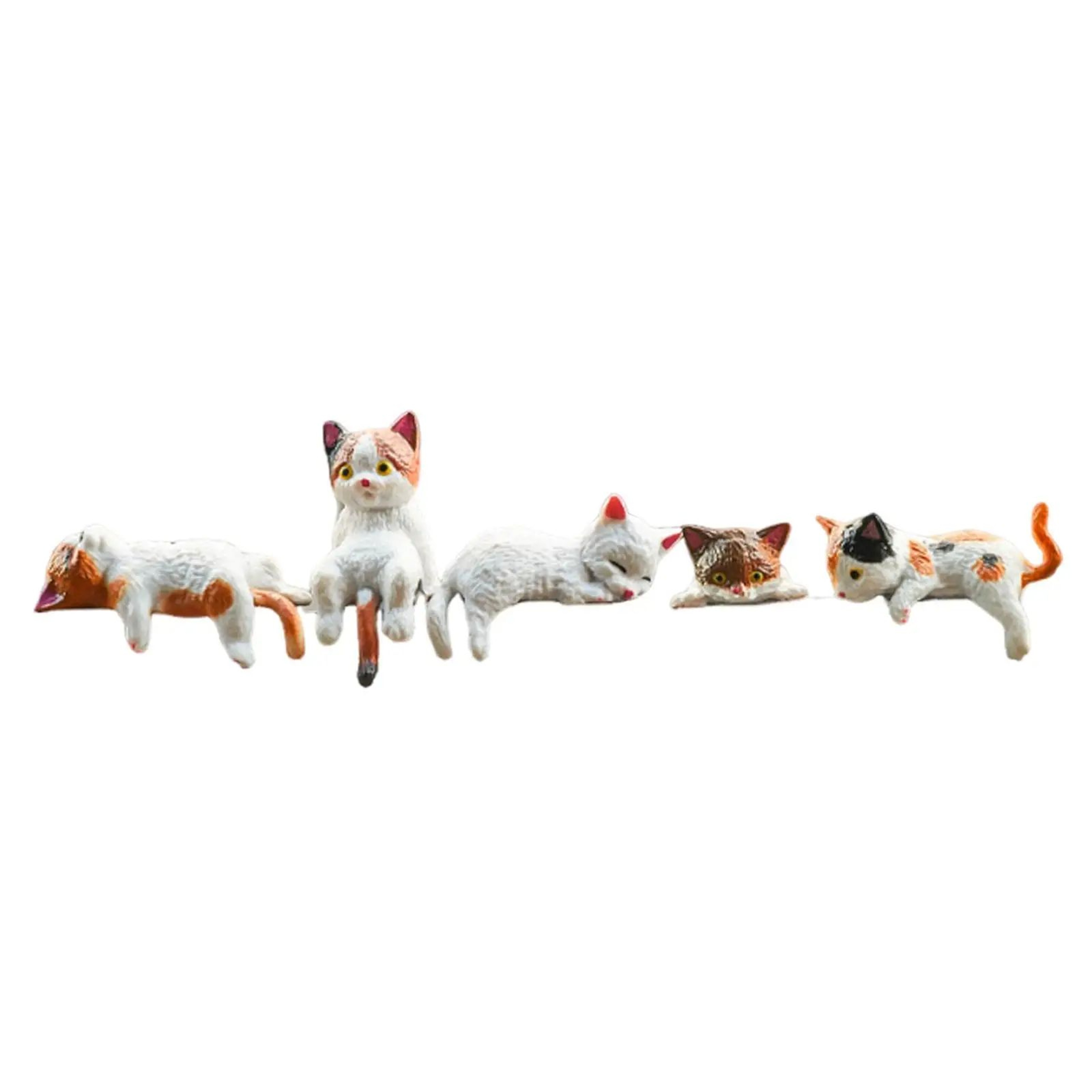 Mini Cat Figurine Desk Decor 13