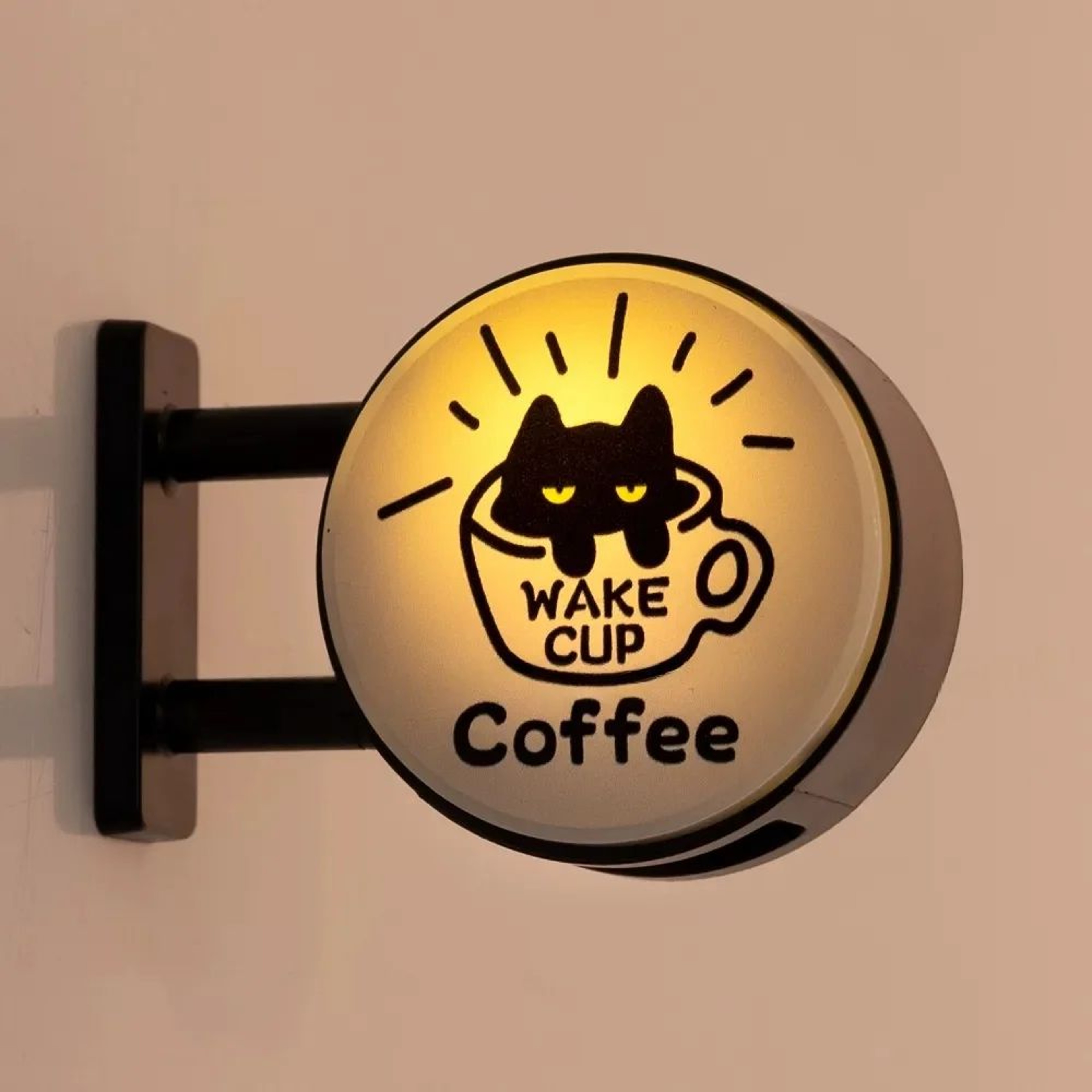 Mini Coffee Shop LED Light Fridge Magnet 5