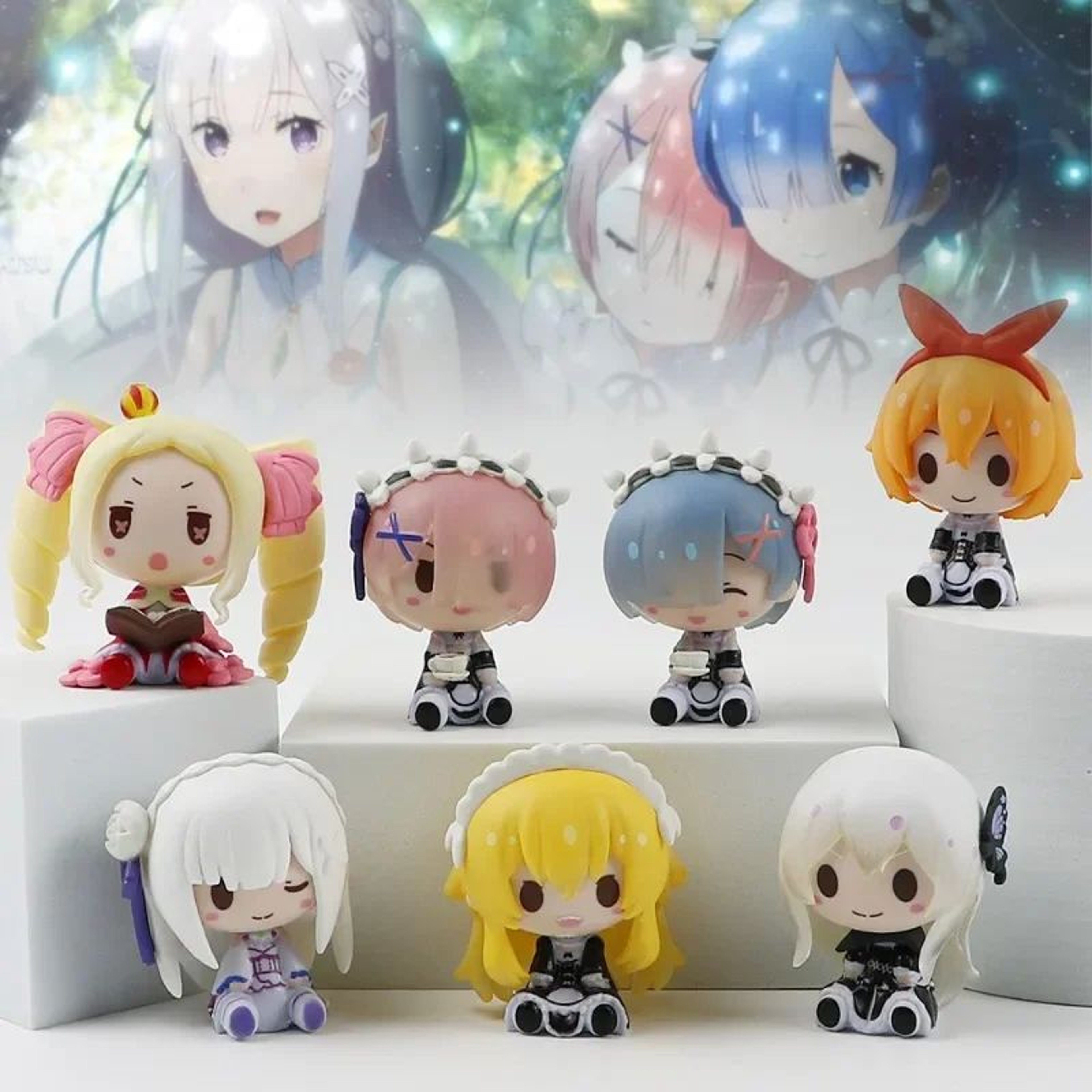 Cute Re Zero Rem Mini Anime Figurine Set 0