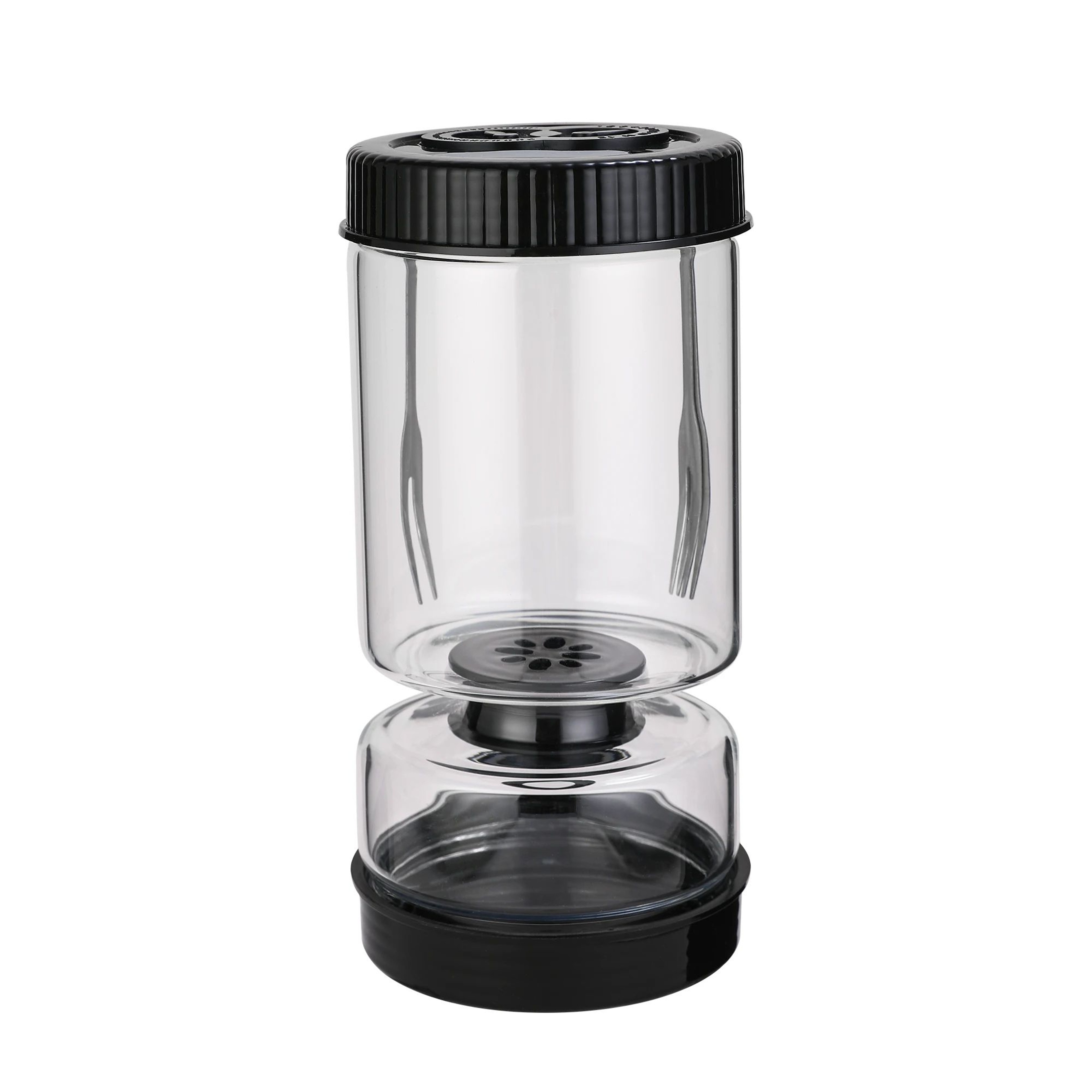 Glass Olive And Pickle Strainer Jar 9
