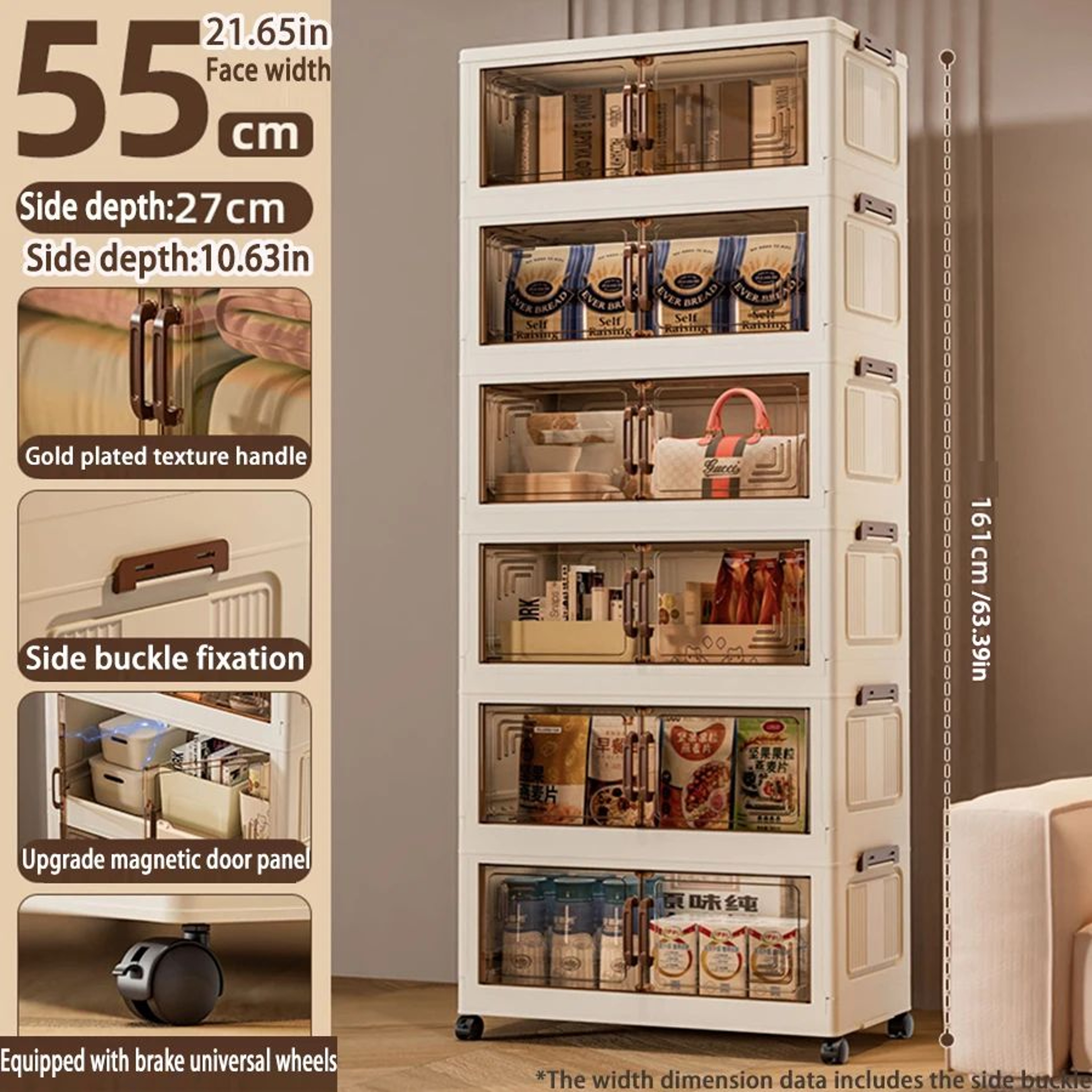 Foldable Storage Cabinet Wardrobe Organizer 17