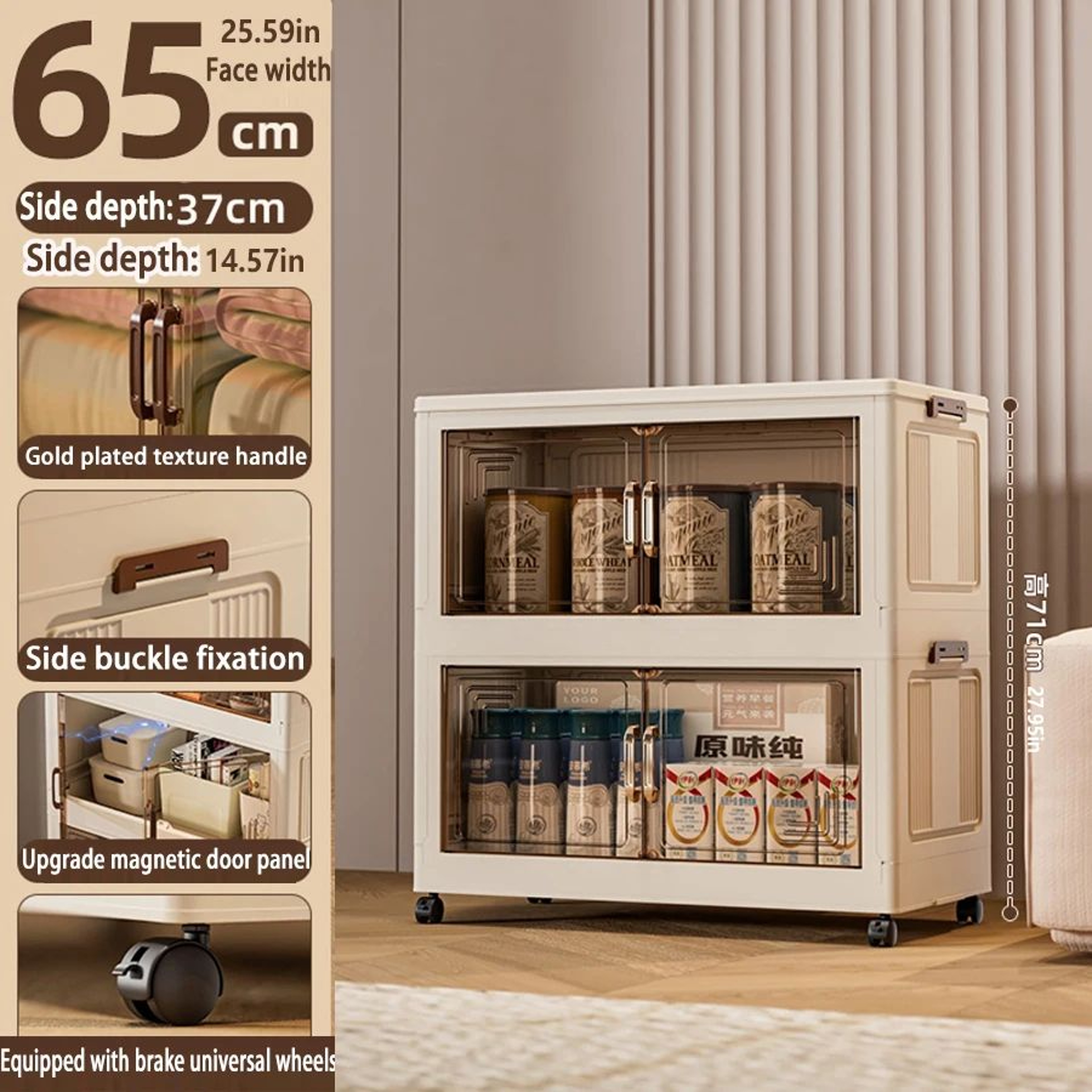 Foldable Storage Cabinet Wardrobe Organizer 19