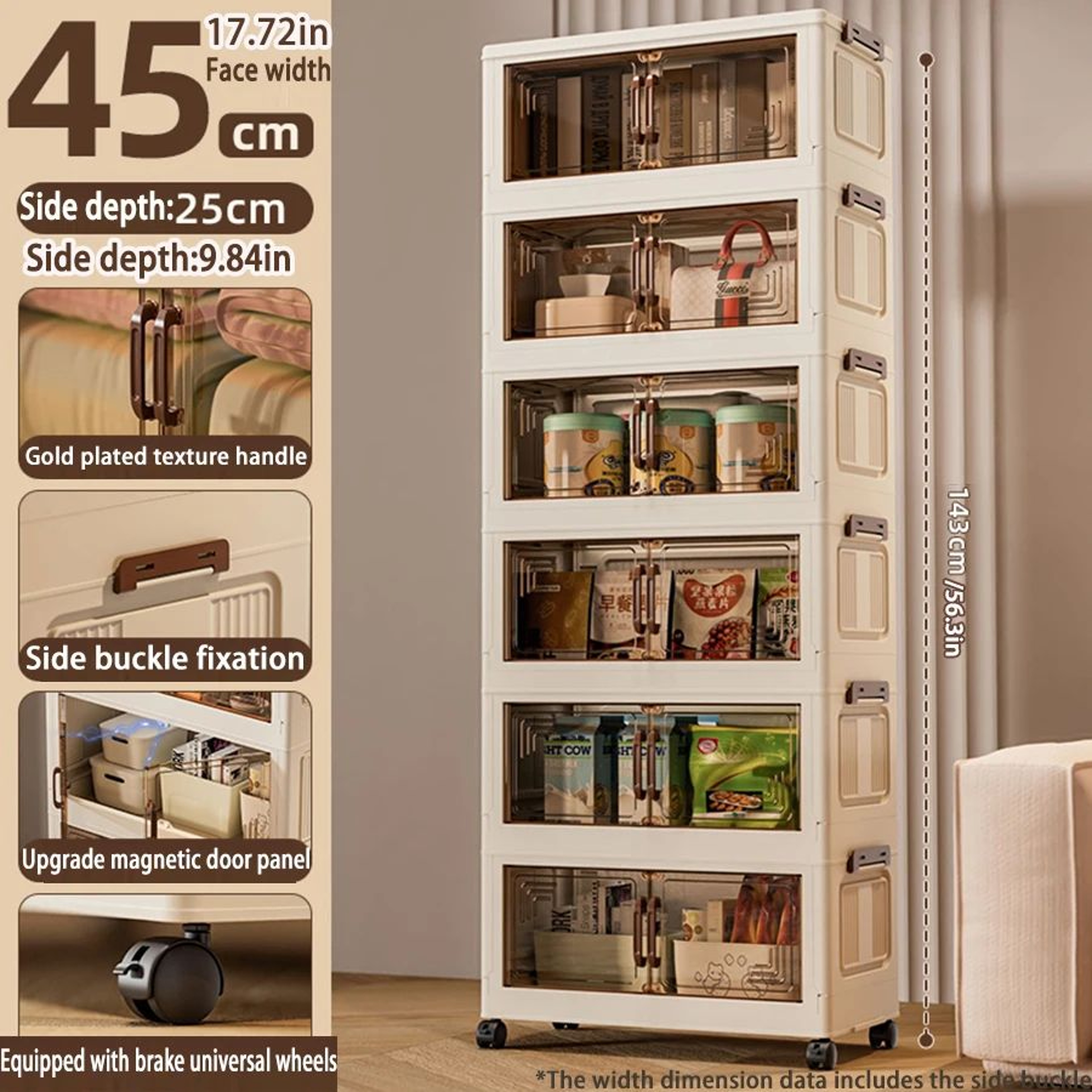 Foldable Storage Cabinet Wardrobe Organizer 11