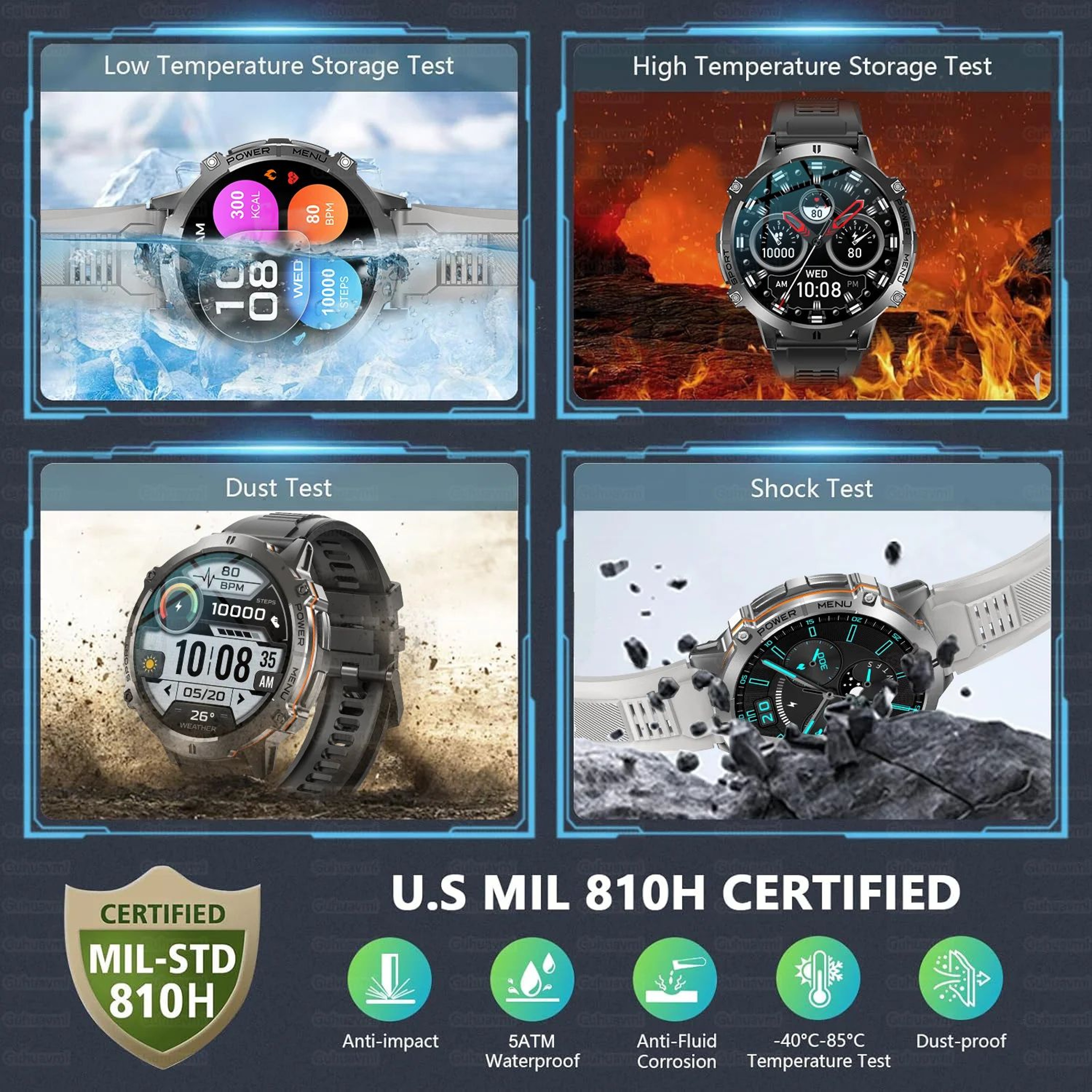 T Rex 3 Military Grade Smartwatch With AMOLED Display 5