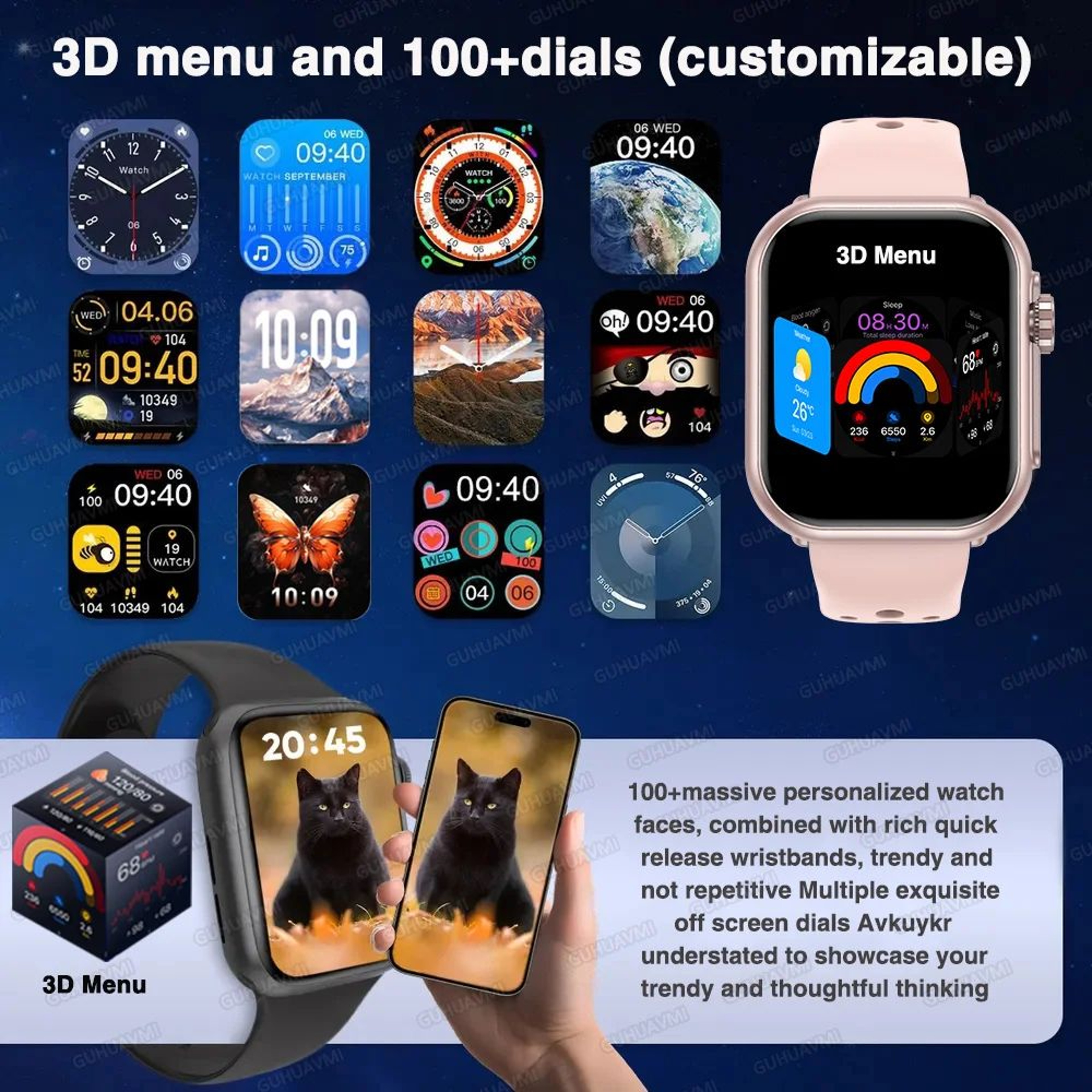 Ultra Smartwatch AMOLED GPS Waterproof With Call 5