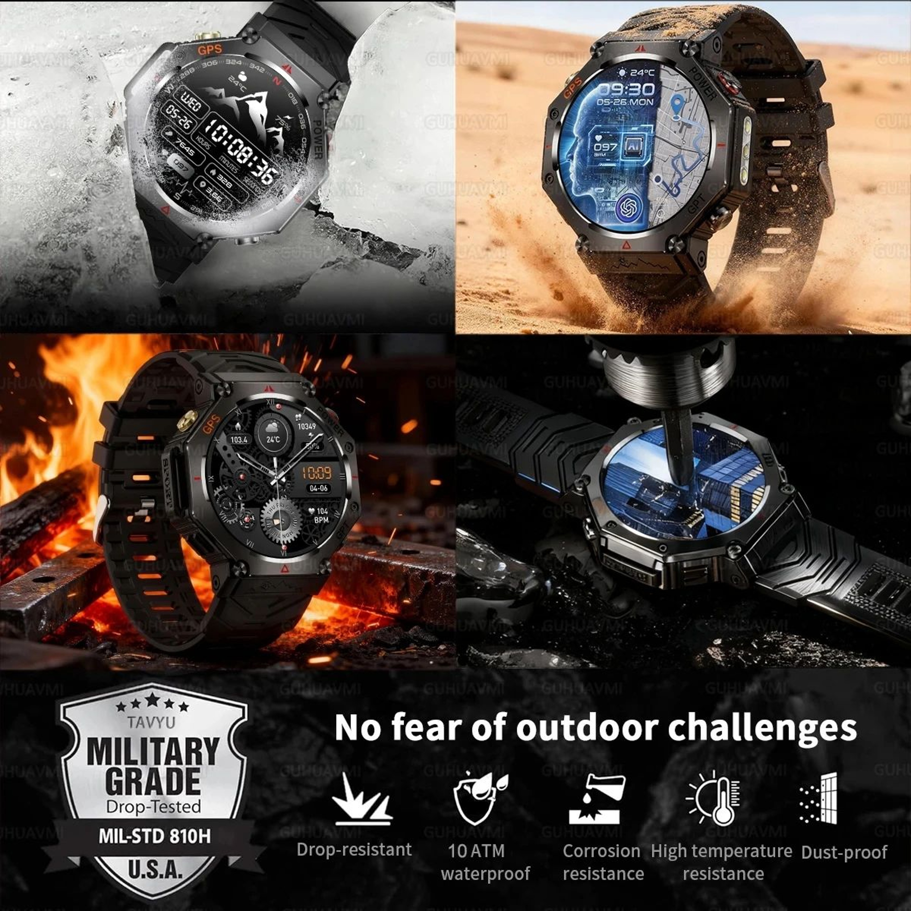 T Rex 3 Ultra Military GPS Smartwatch AMOLED 5