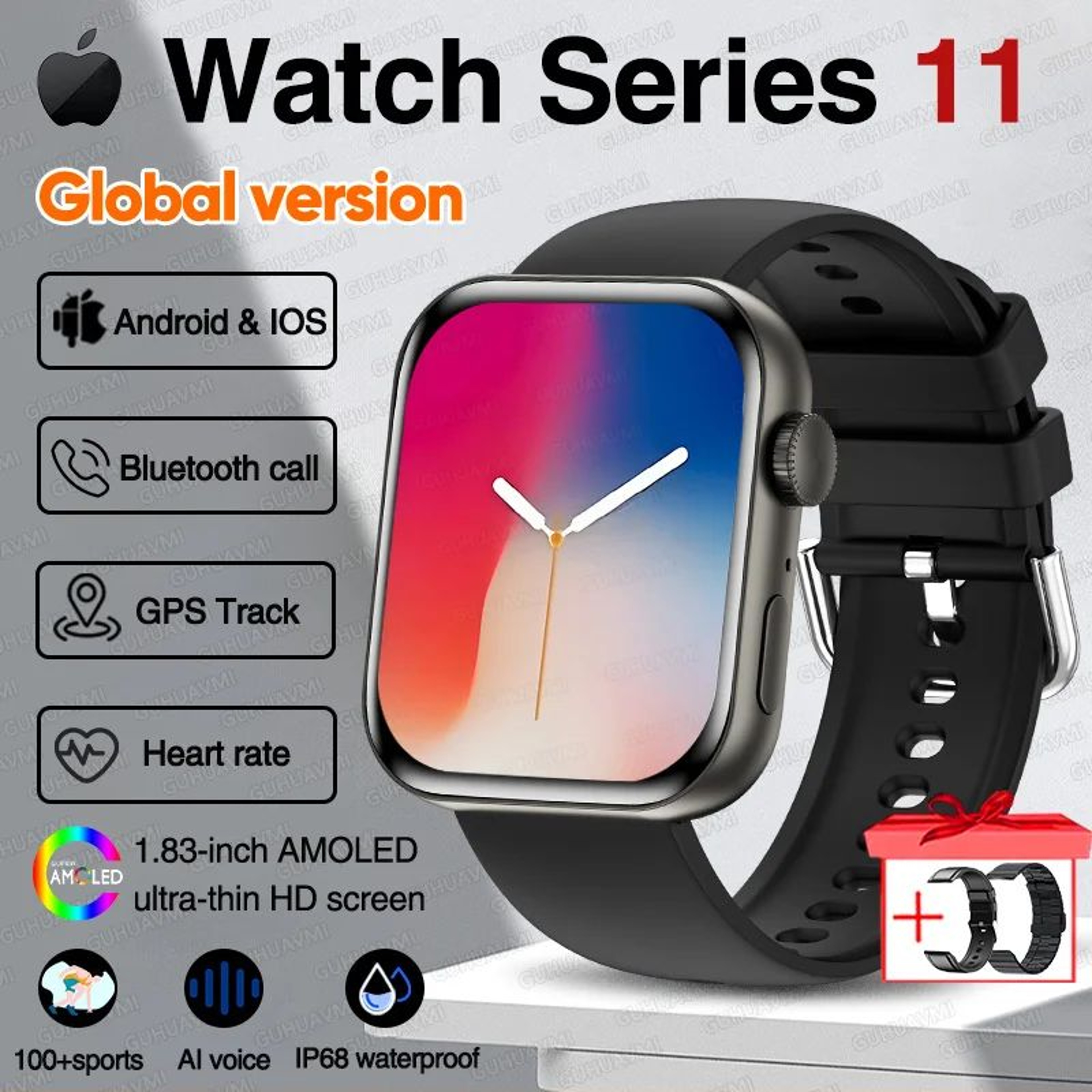 AMOLED GPS Smartwatch With NFC And Bluetooth Call 27