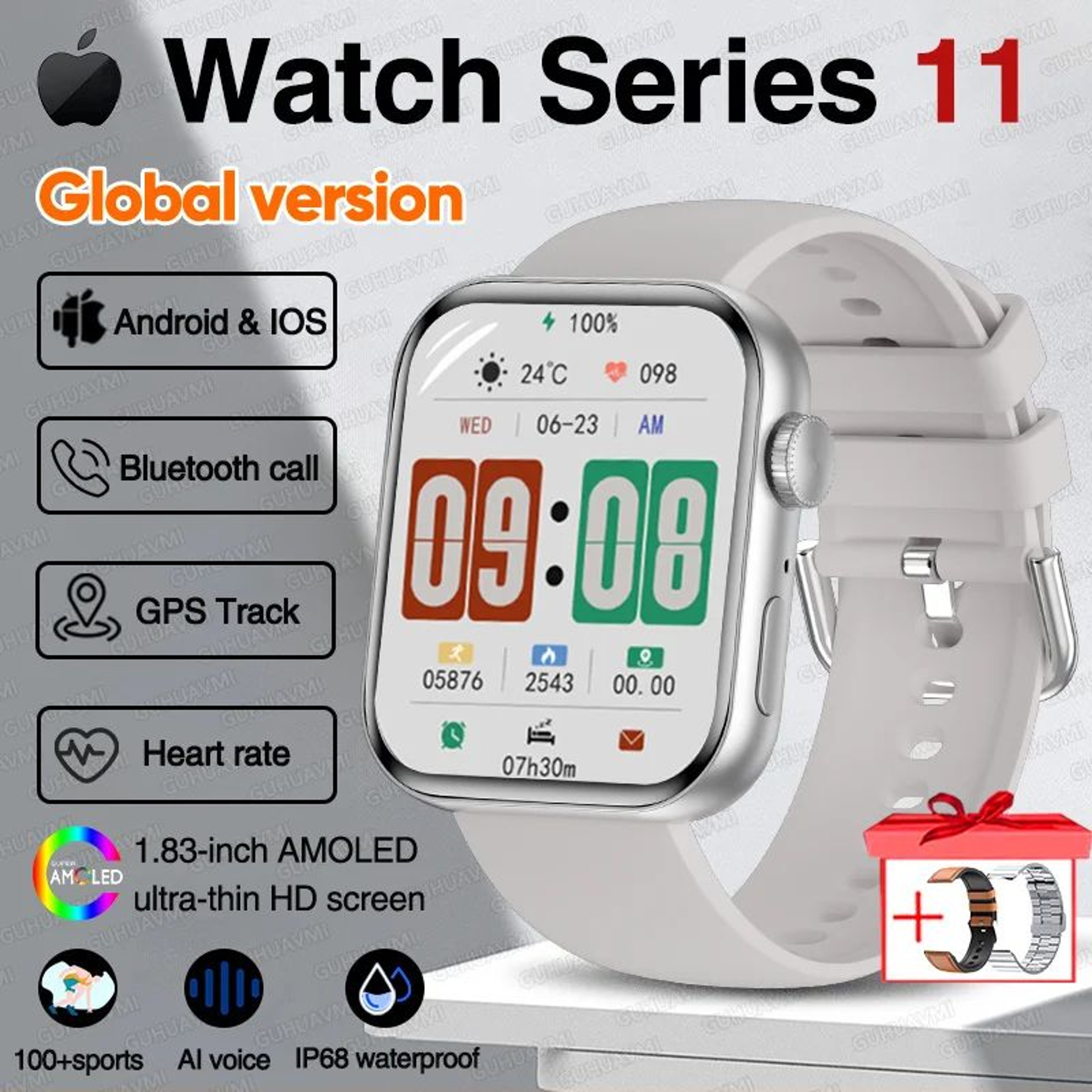 AMOLED GPS Smartwatch With NFC And Bluetooth Call 29