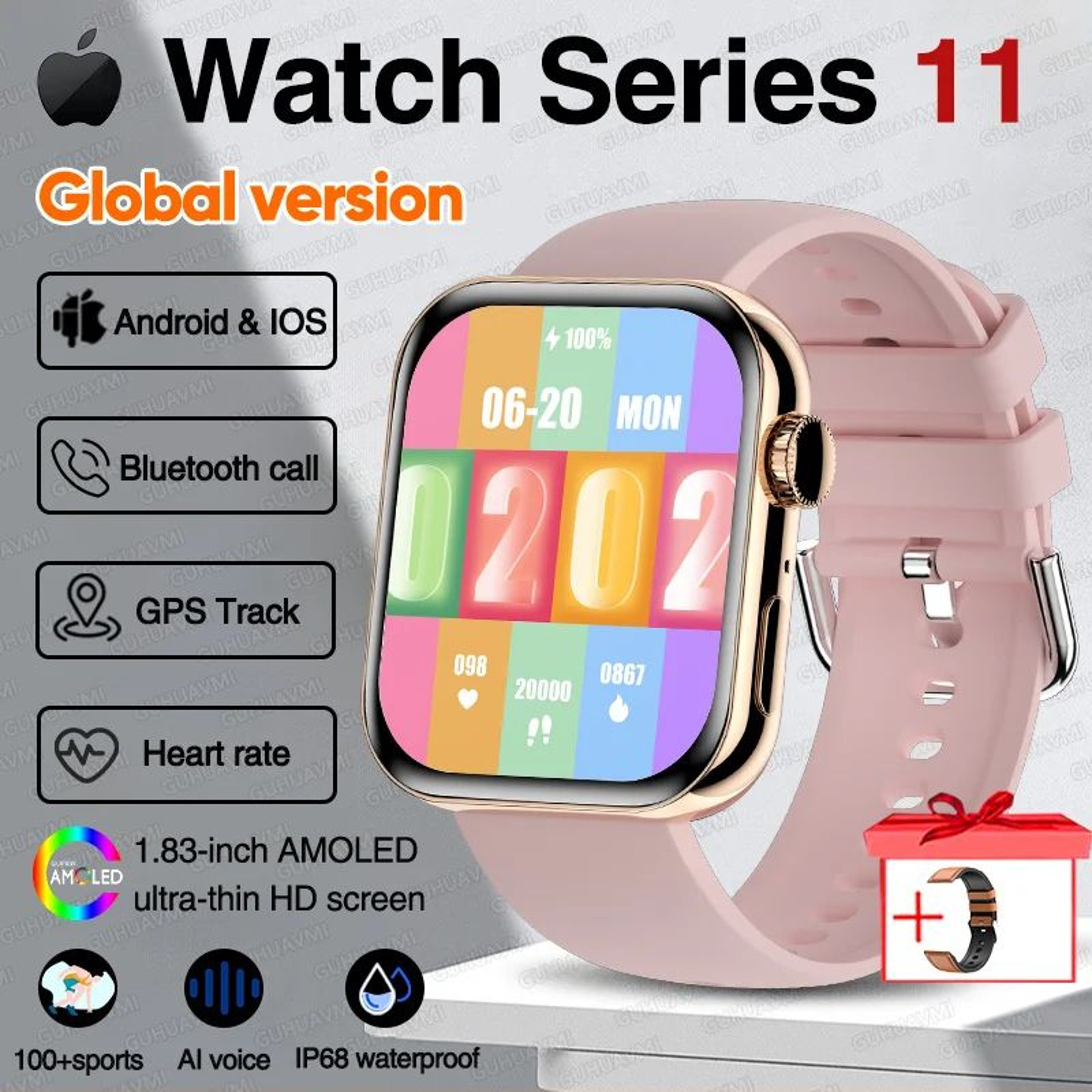 AMOLED GPS Smartwatch With NFC And Bluetooth Call 19