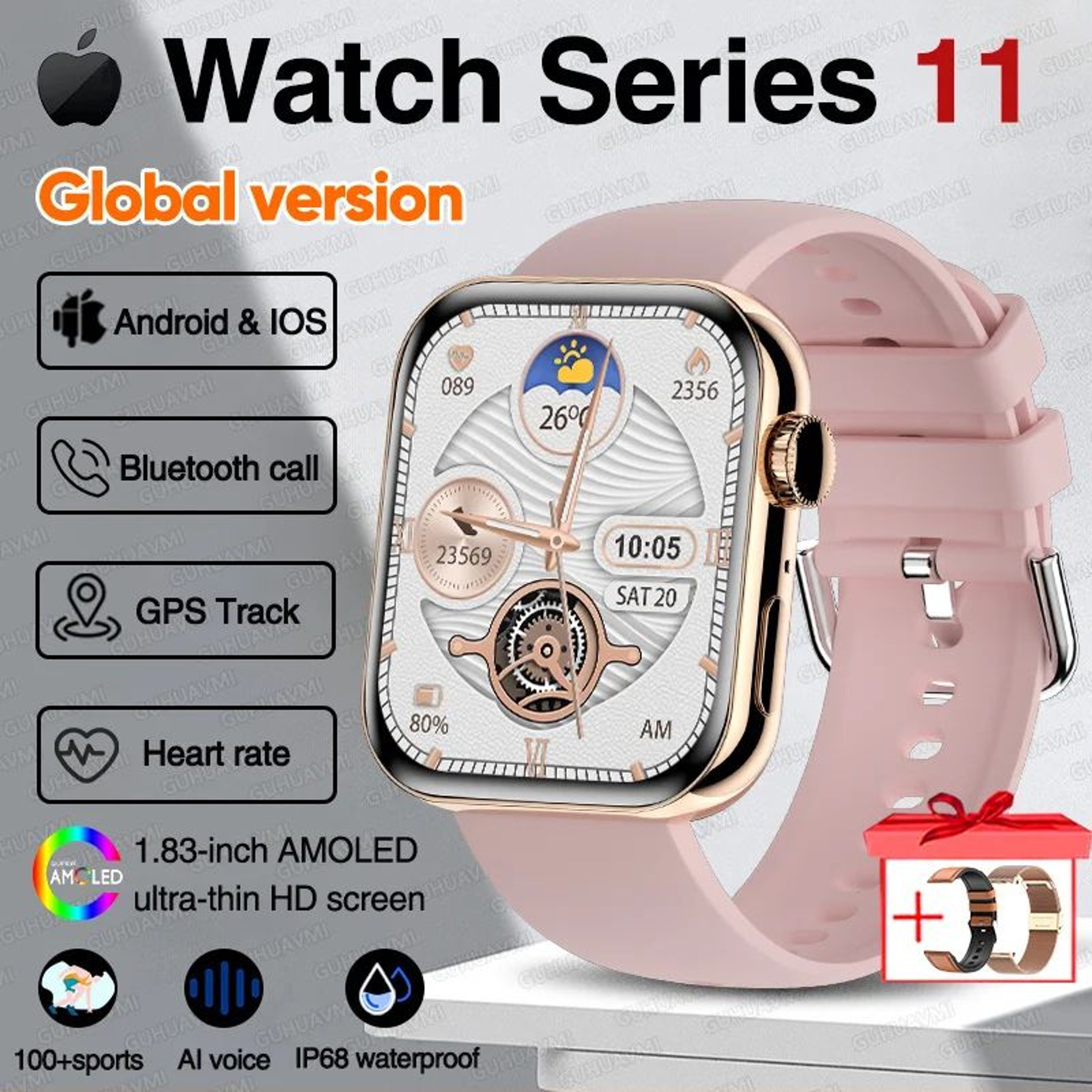 AMOLED GPS Smartwatch With NFC And Bluetooth Call 22