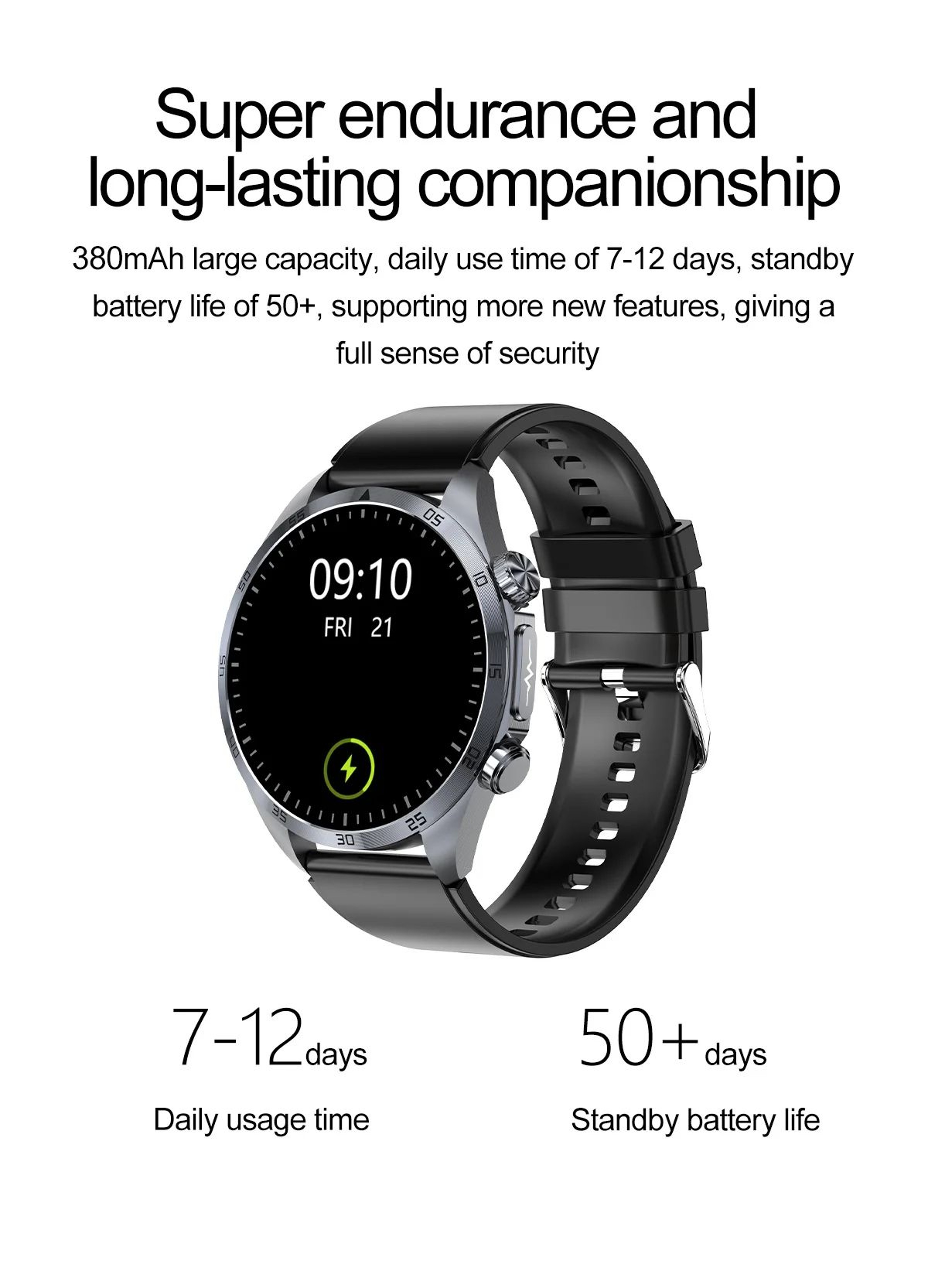 ECG PPG AI Health Smartwatch With Lipid And Uric Monitor 12