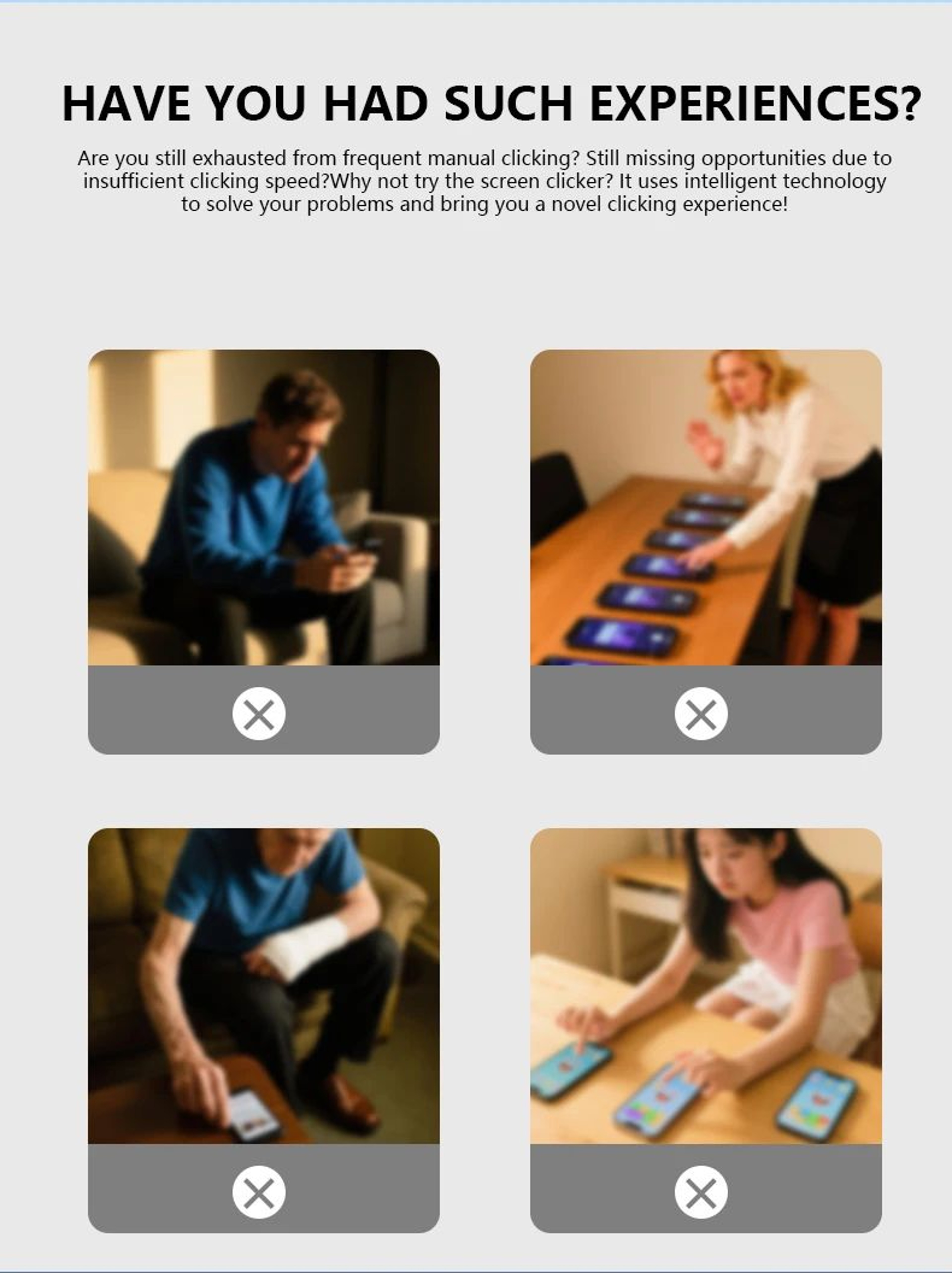 Automatic Screen Auto Clicker For Smartphone Hands Free Tapper 7