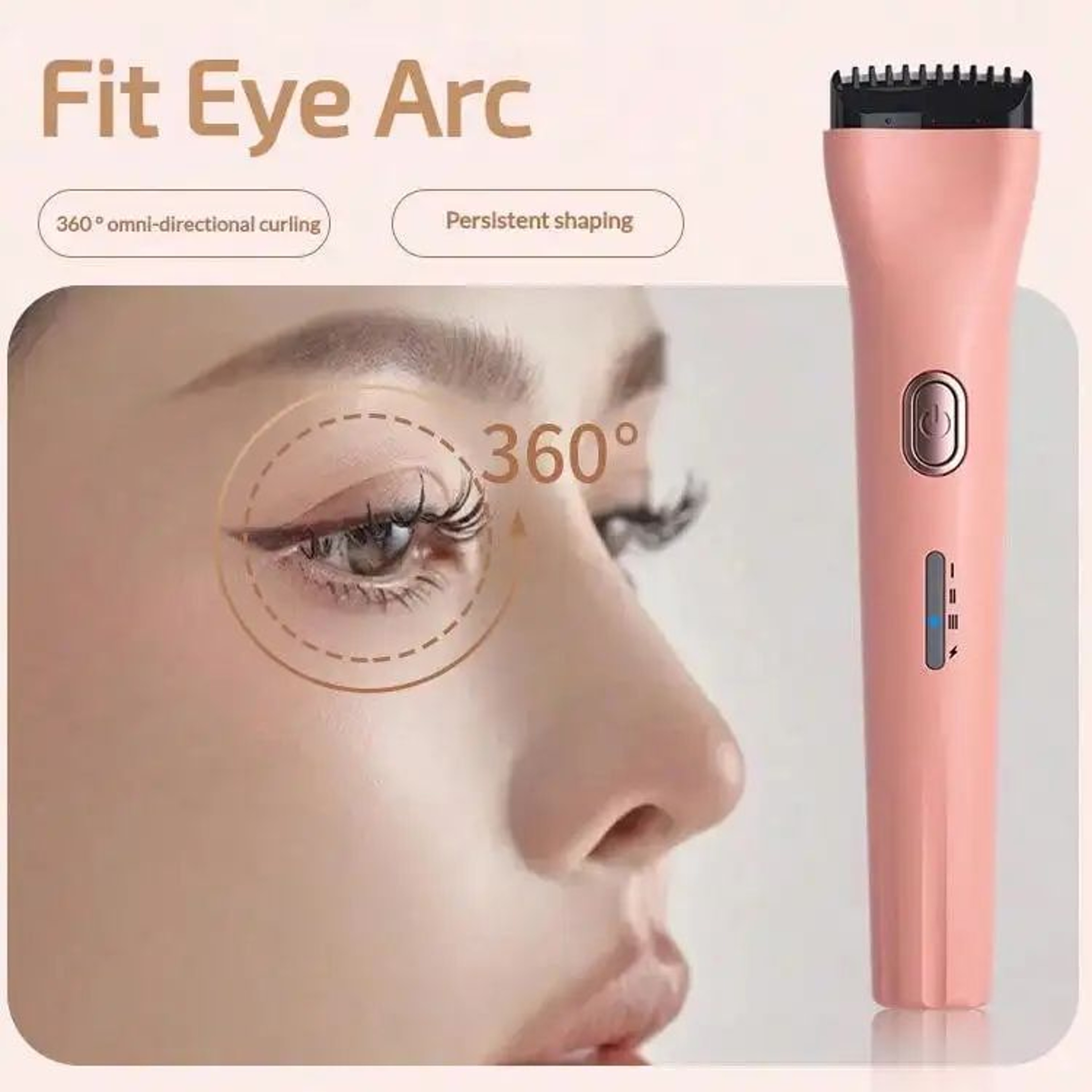 Electric Heated Eyelash Curler Rechargeable Lash Styling Tool 3
