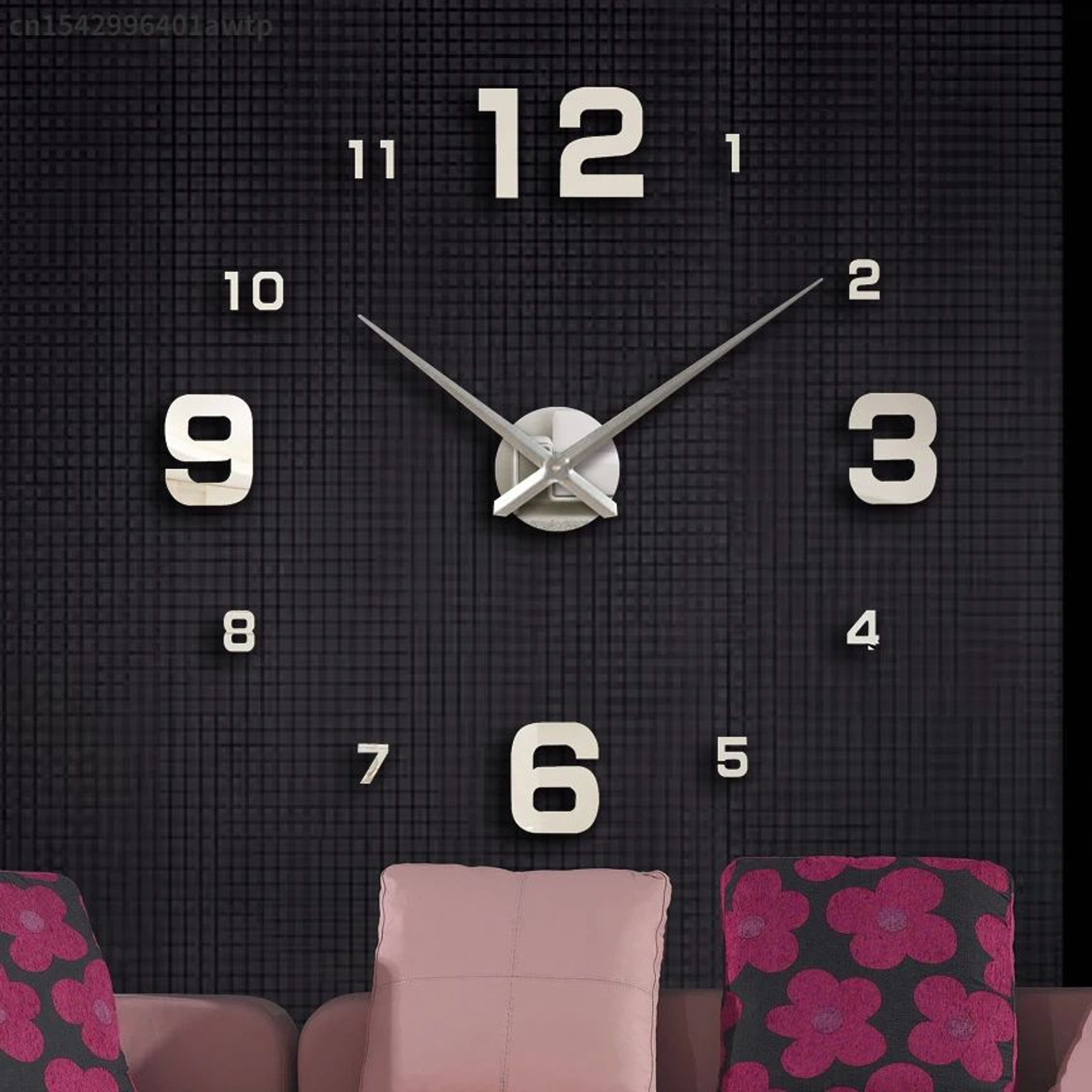 3D Luminous DIY Wall Clock Frameless Design 2