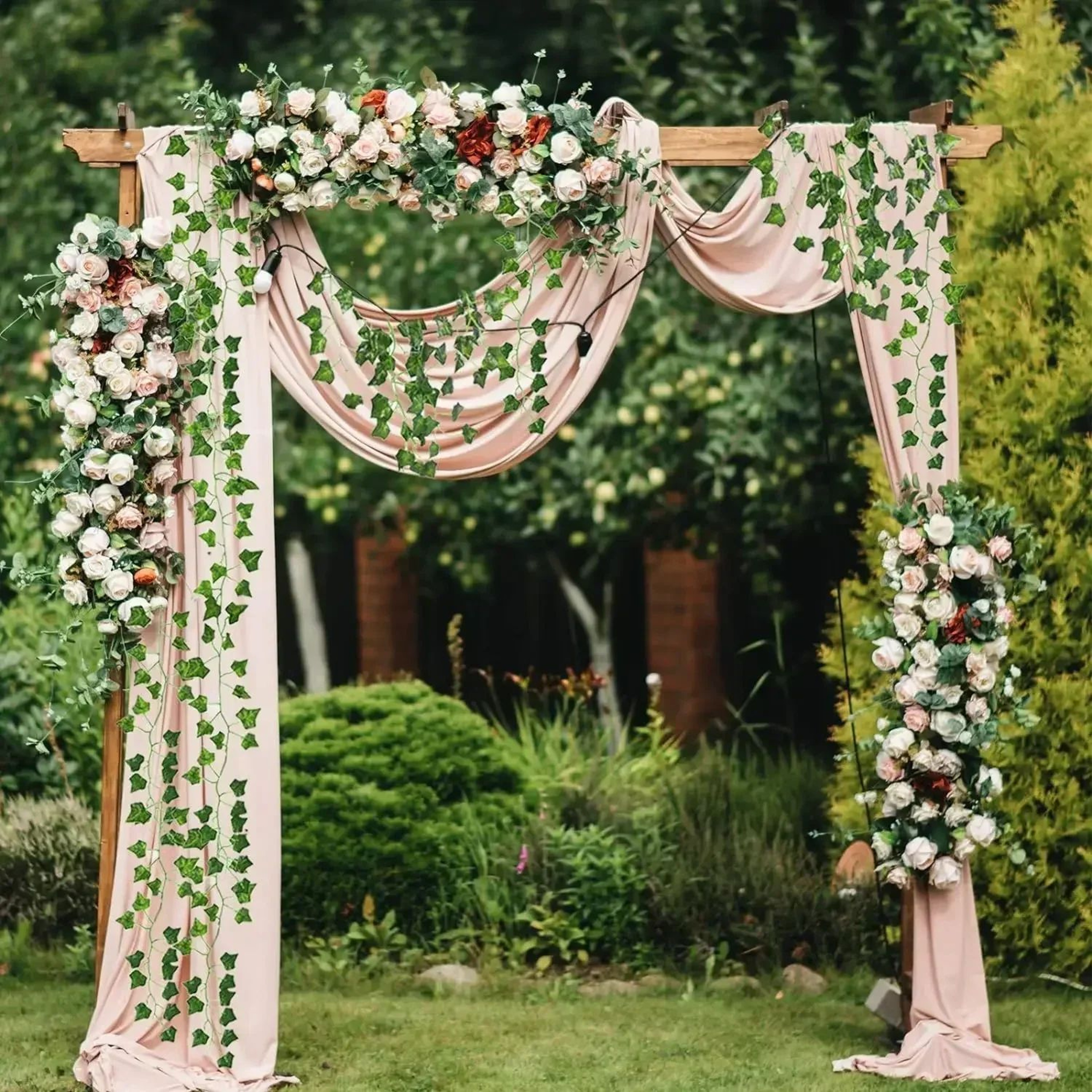 Artificial Ivy Vine Garland Hanging Green Leaves 9