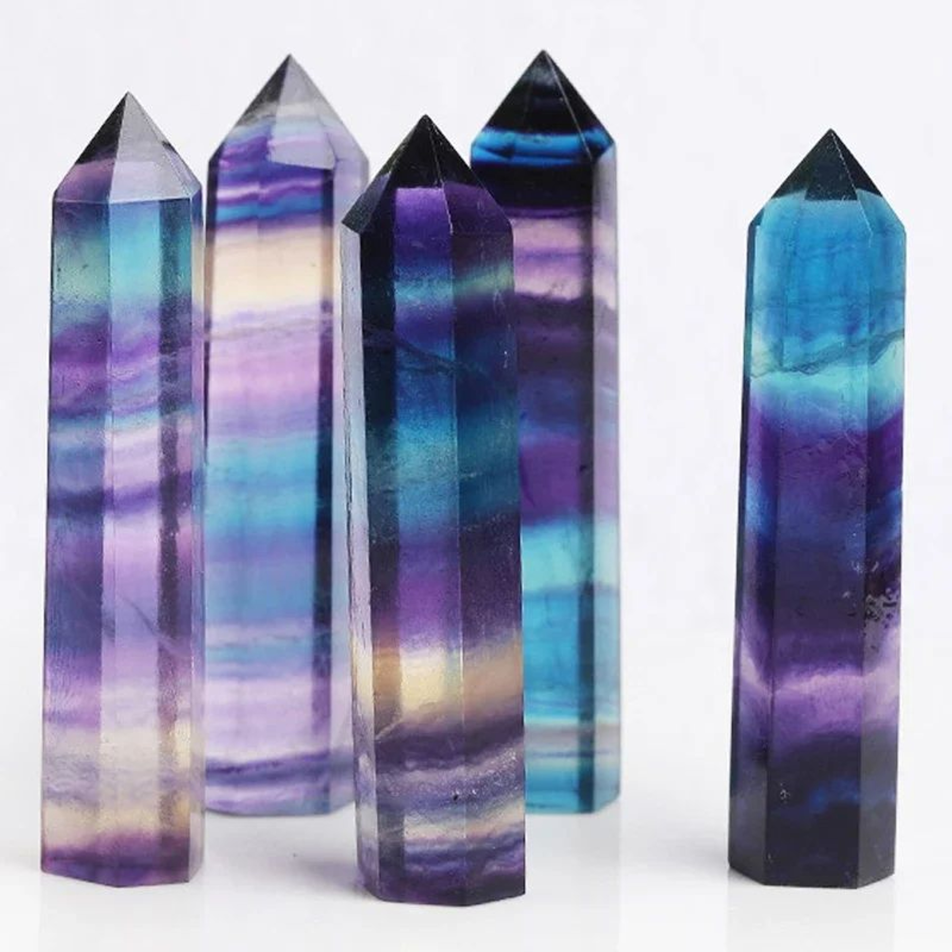 Natural Crystal Healing Wand Point Decor 16