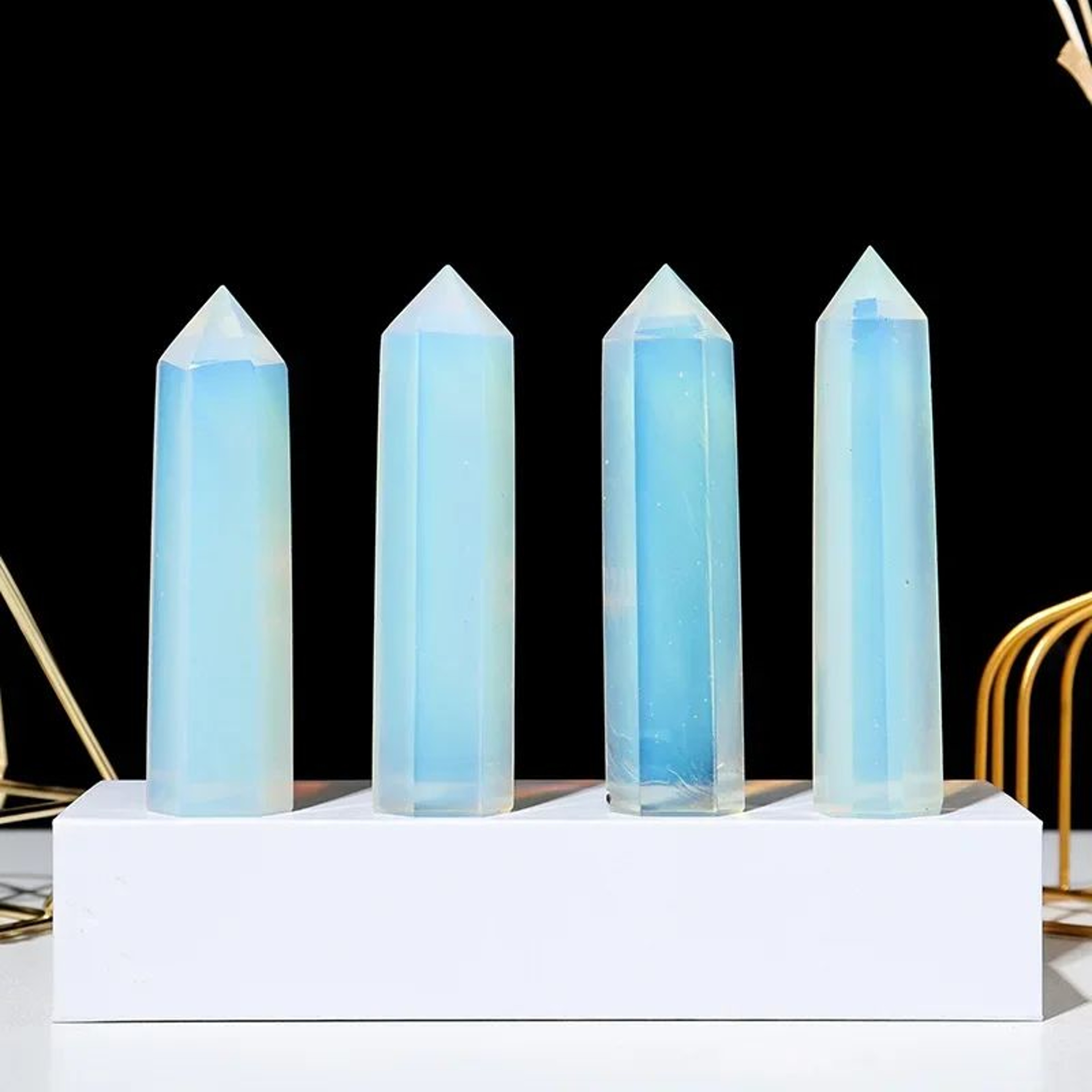 Natural Crystal Healing Wand Point Decor 22