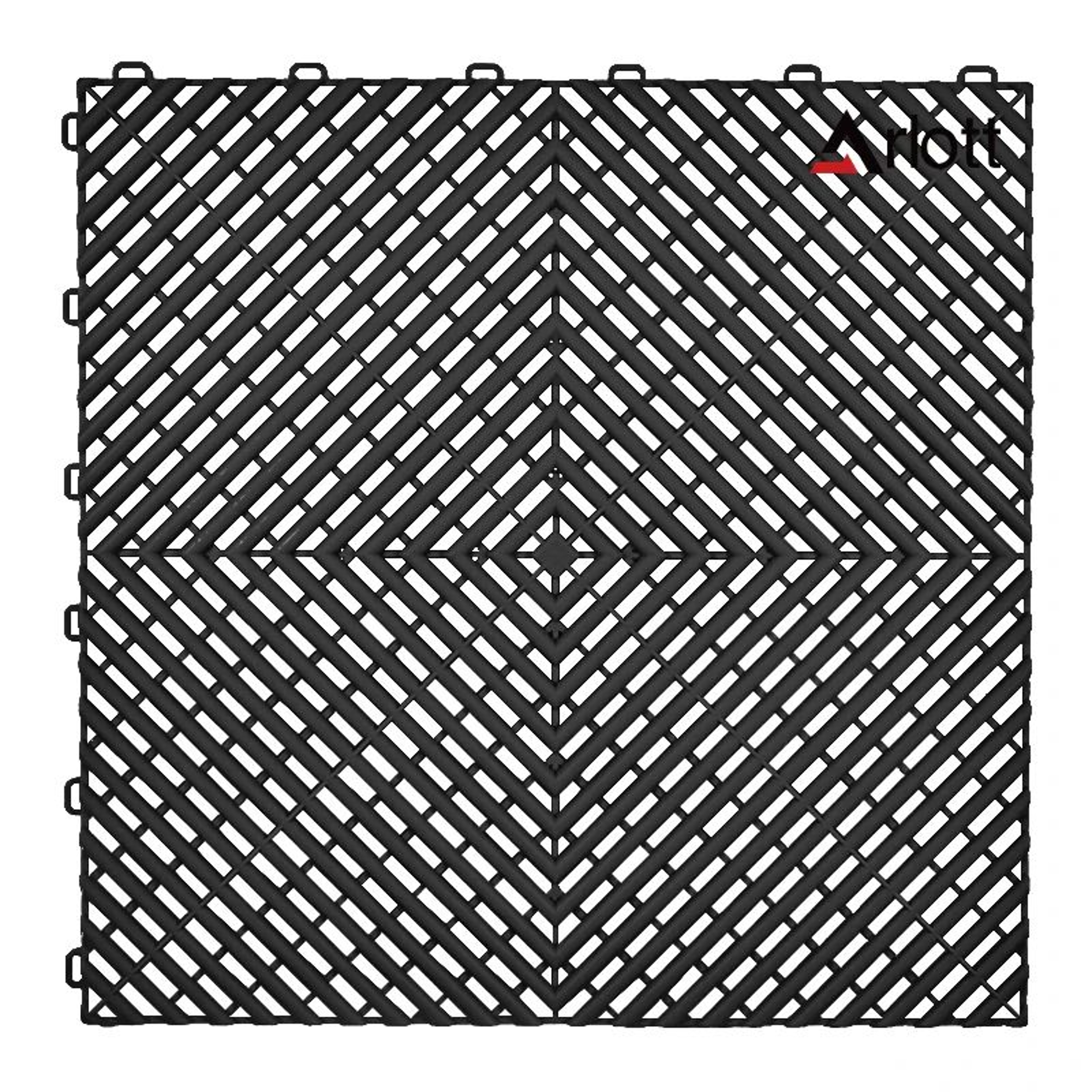 Interlocking Garage Floor Tiles Drainage Mat 22