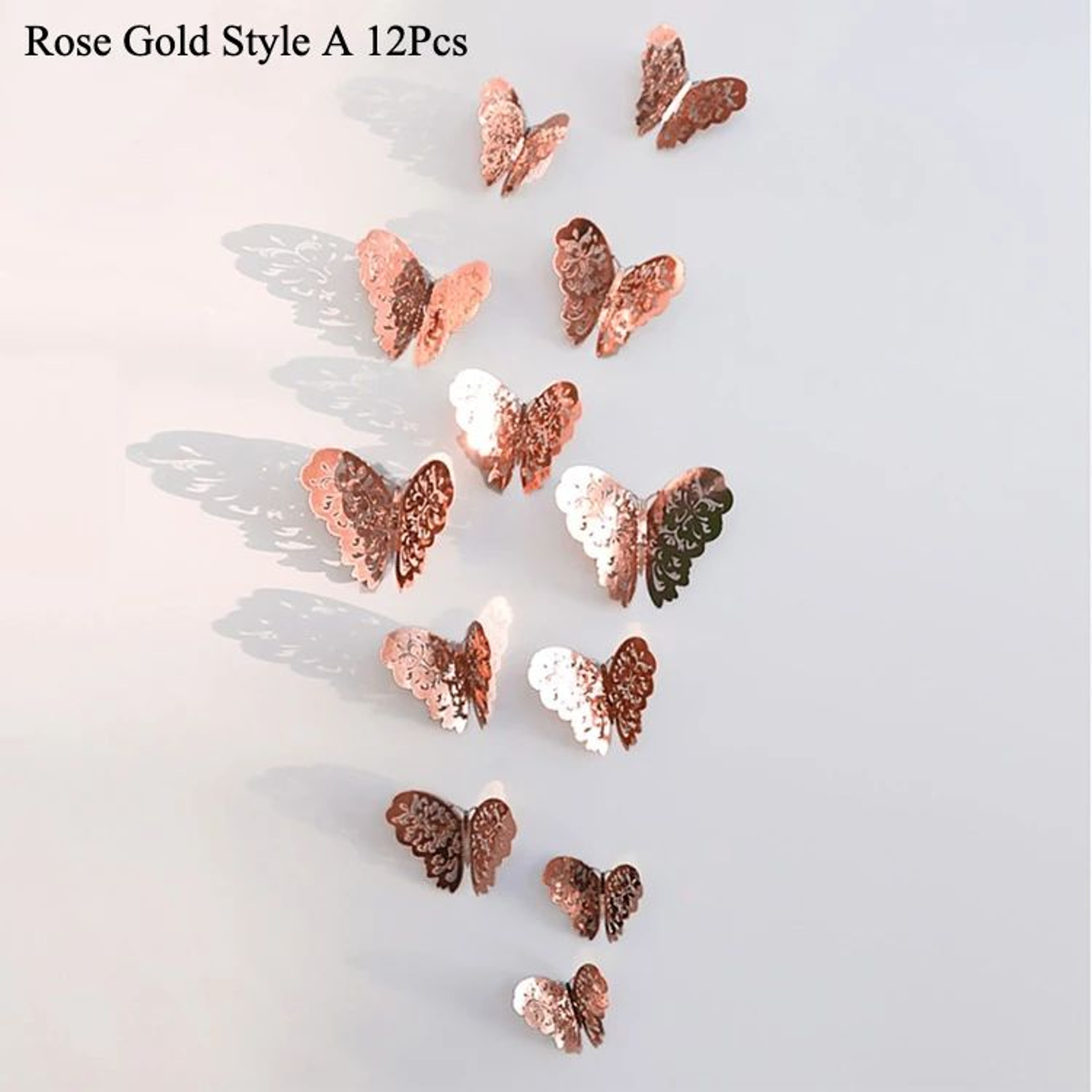 3D Mirror Butterfly Wall Stickers Decor 6