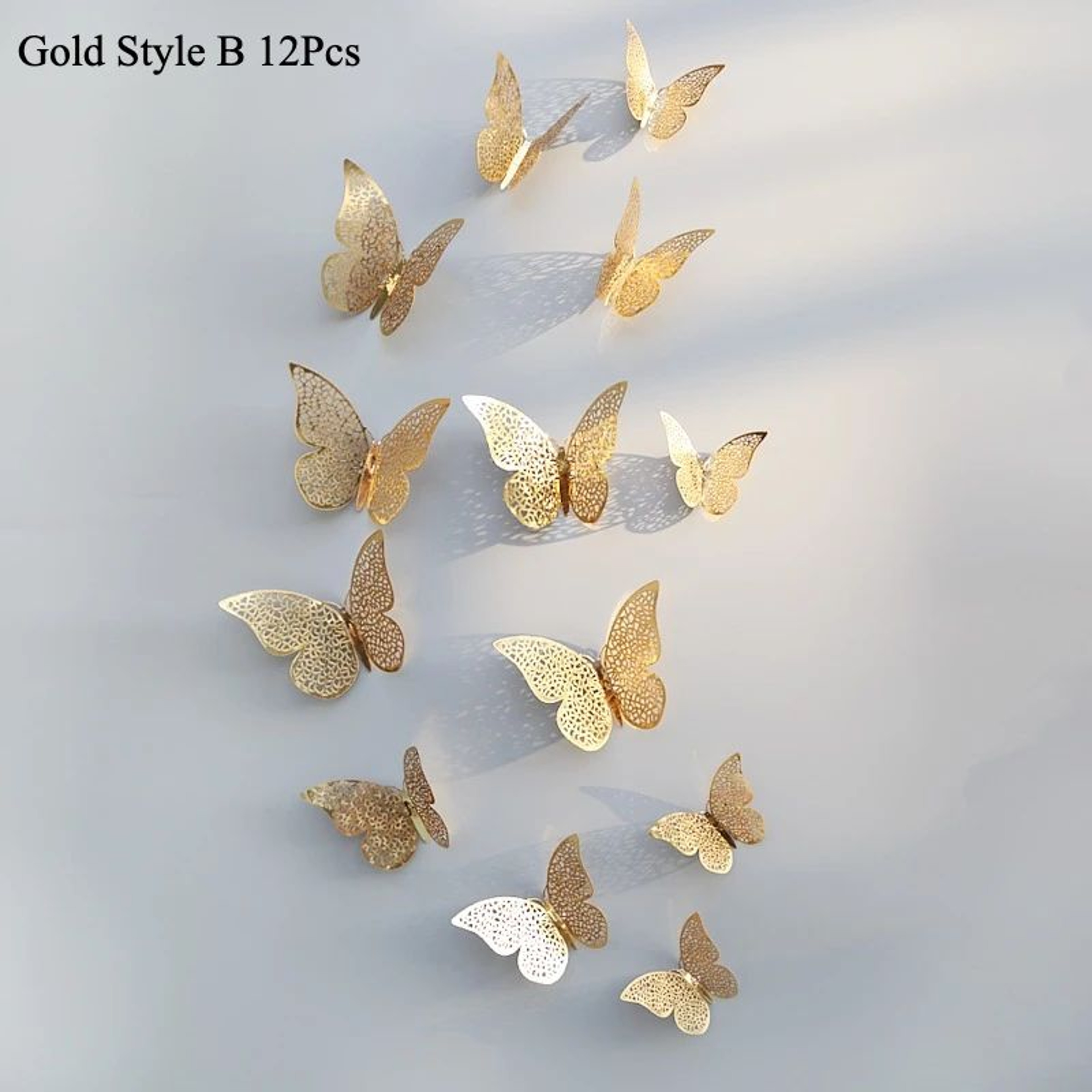 3D Mirror Butterfly Wall Stickers Decor 10