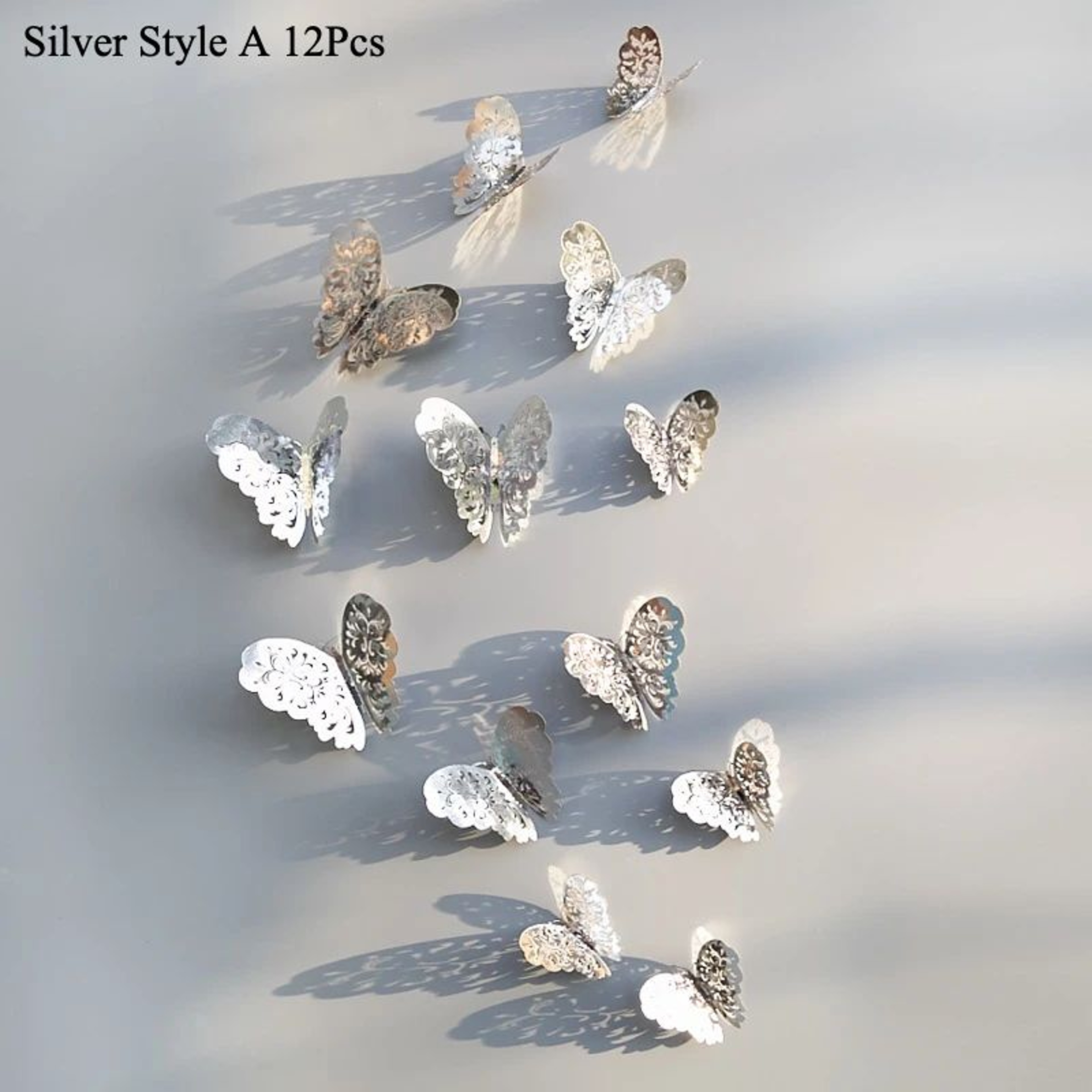 3D Mirror Butterfly Wall Stickers Decor 12