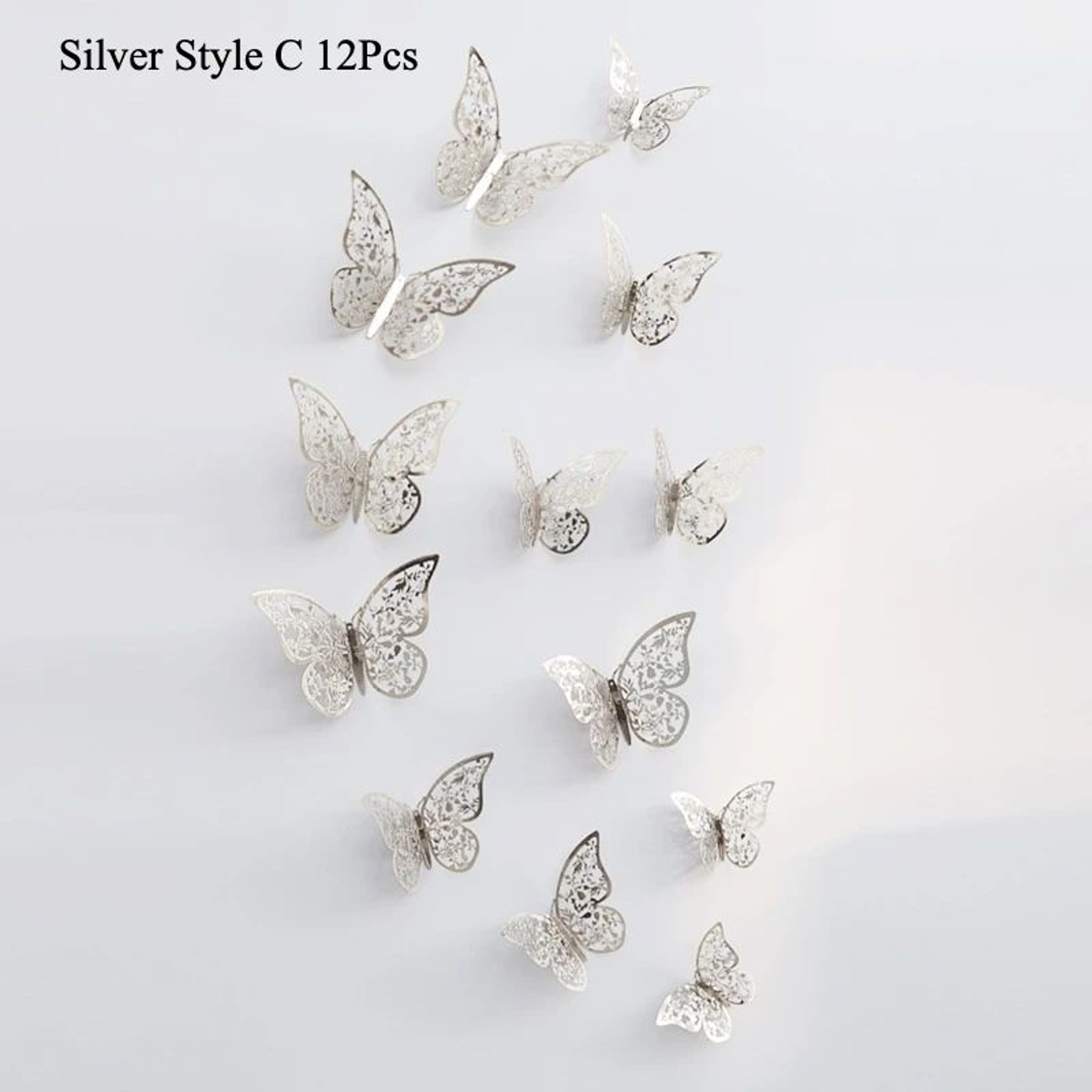 3D Mirror Butterfly Wall Stickers Decor 14