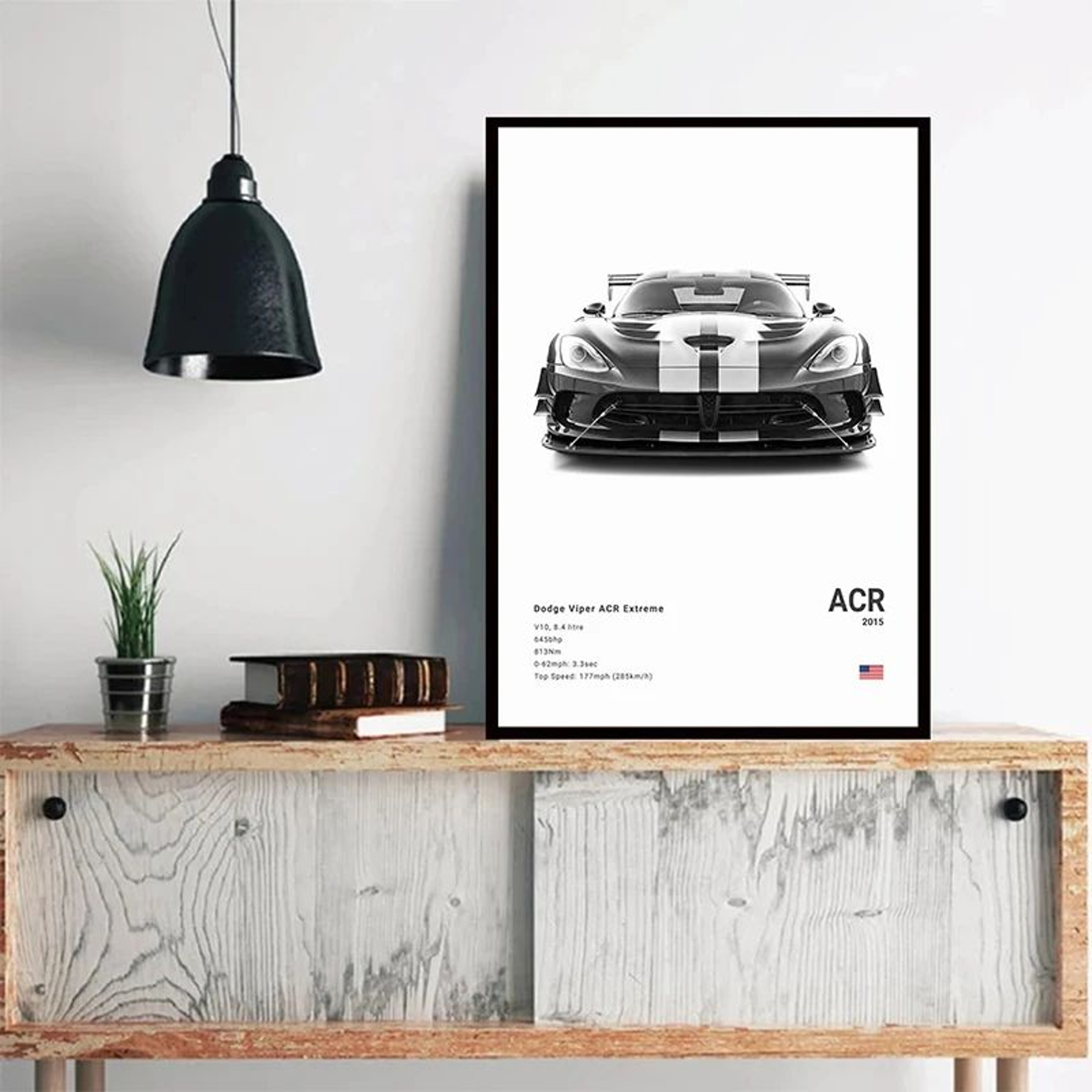 Dodge Challenger Hellcat Redeye Canvas Poster 2