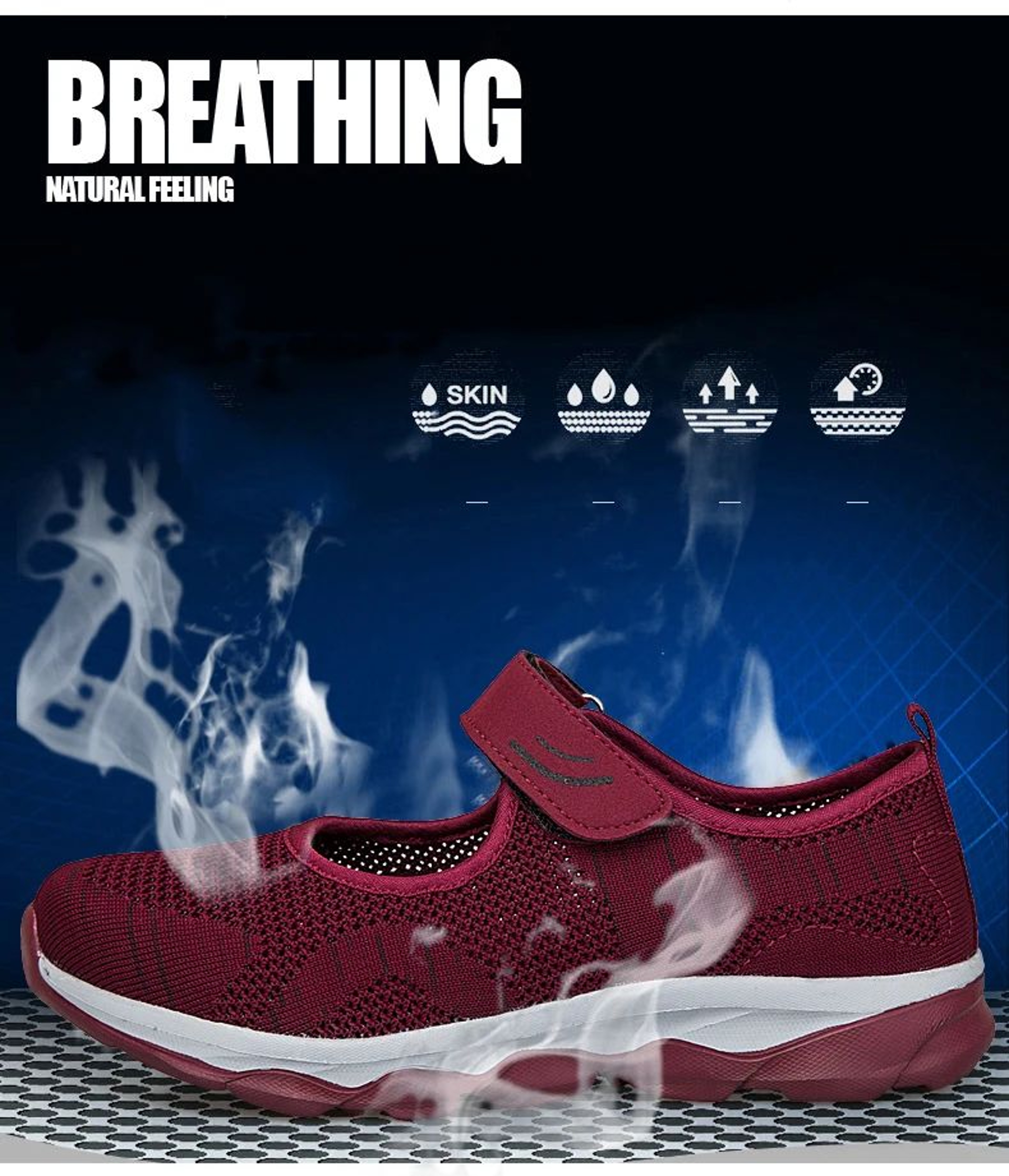 Breathable Mesh Platform Sneakers For Women 6