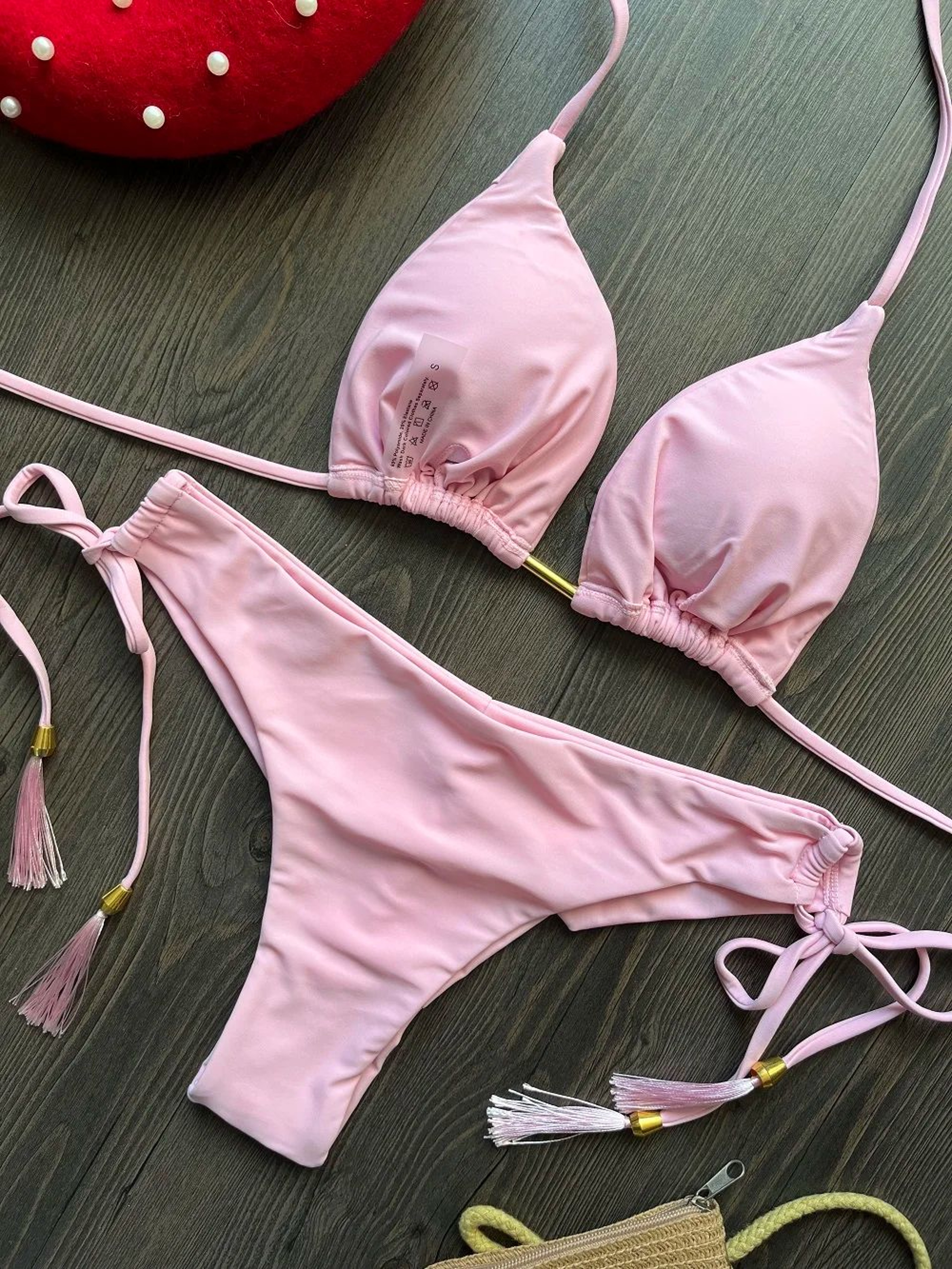 Sexy Triangle Chain Bikini Set For Women 19