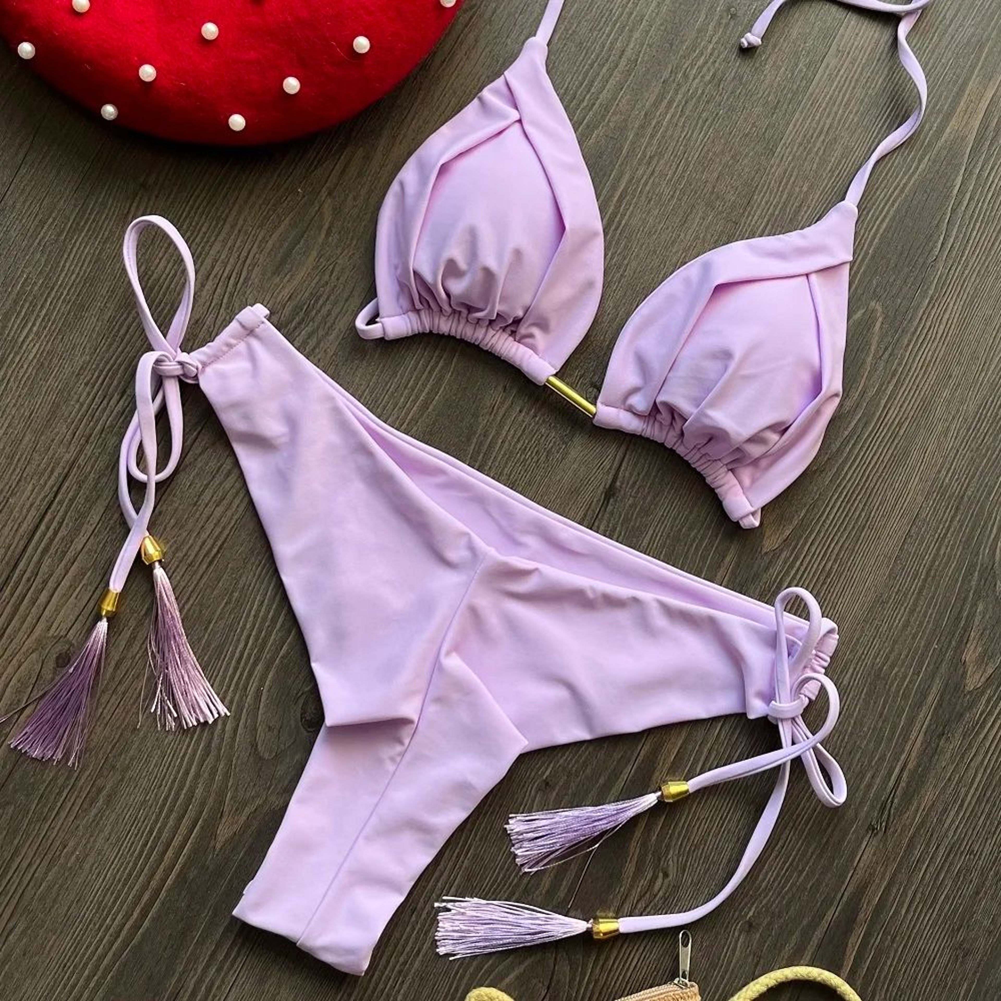 Sexy Triangle Chain Bikini Set For Women 20